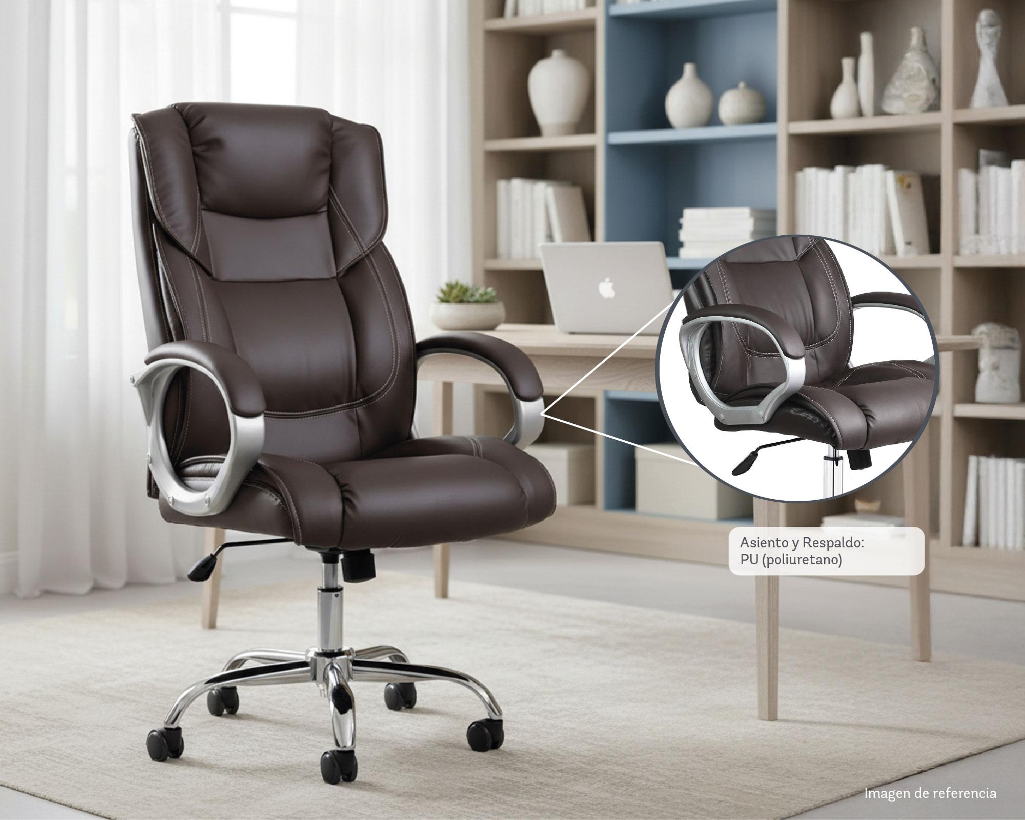 Silla de escritorio ejecutiva 6646 café M+Design-3