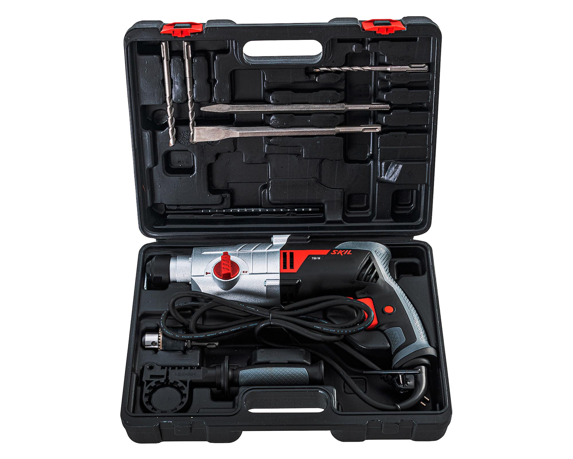 Rotomartillo SDS plus Skil 1859 750W + maletín + accesorios-5