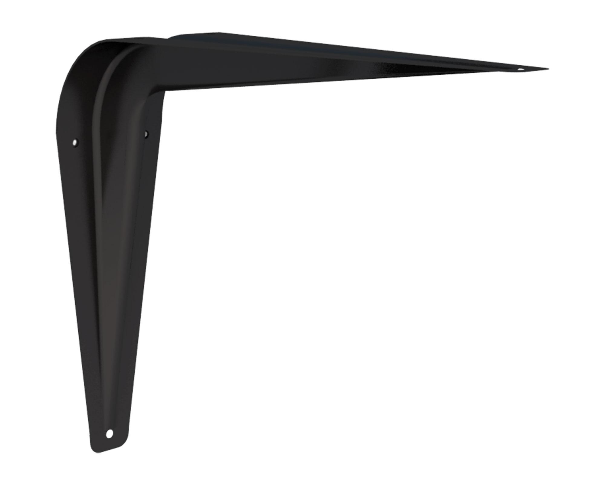 Soporte repisa 13 x 15 cm escuadra negro Ducasse-0