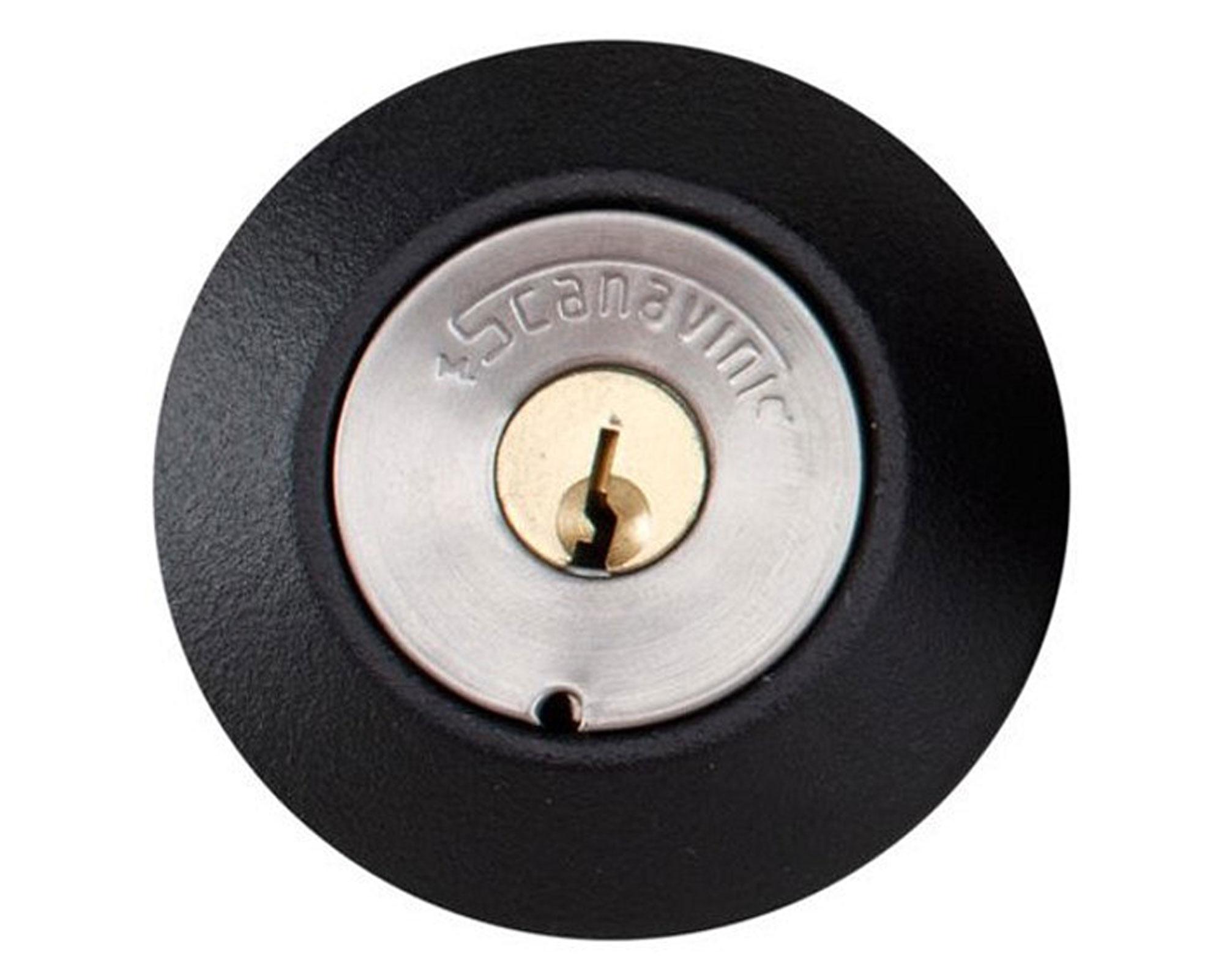Cerradura sobreponer puertas de 30 mm 2070 negro Scanavini-2