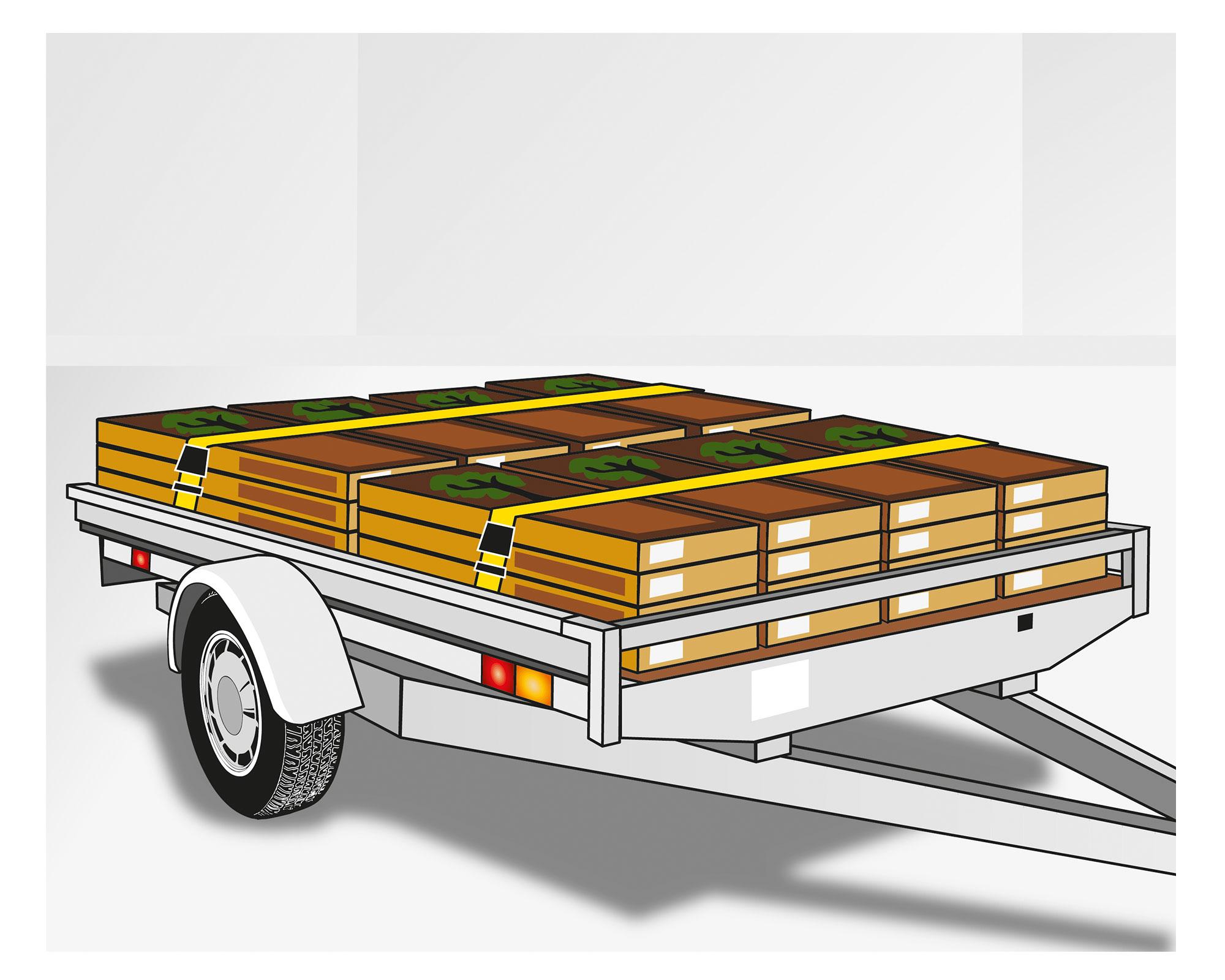 Eslinga tensor 25 mm x 5 m amarillo KWB-3