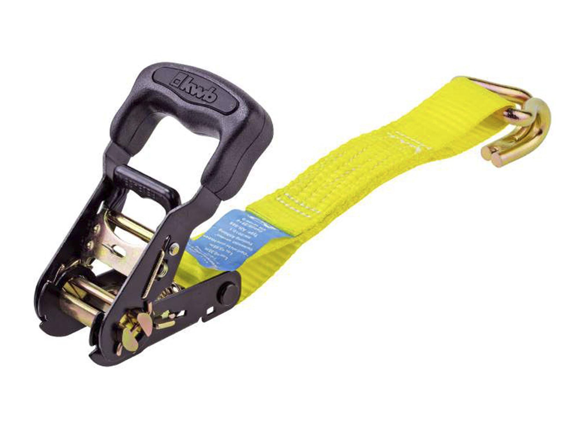 Eslinga tensor 35 mm x 6 m amarillo 2 unidades KWB-2