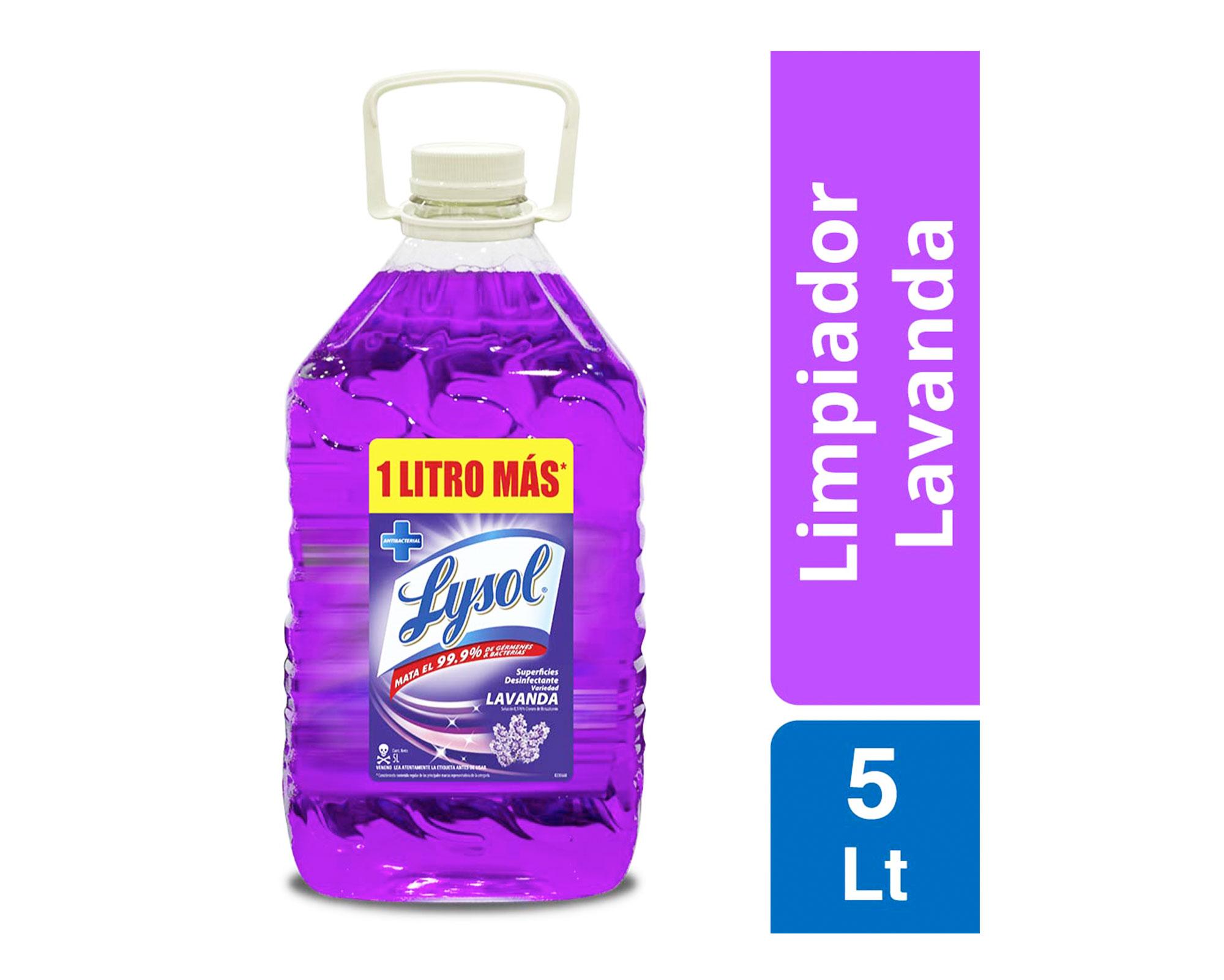Lysol Limpiador desinfectante diluible 5 litros Lavanda-0