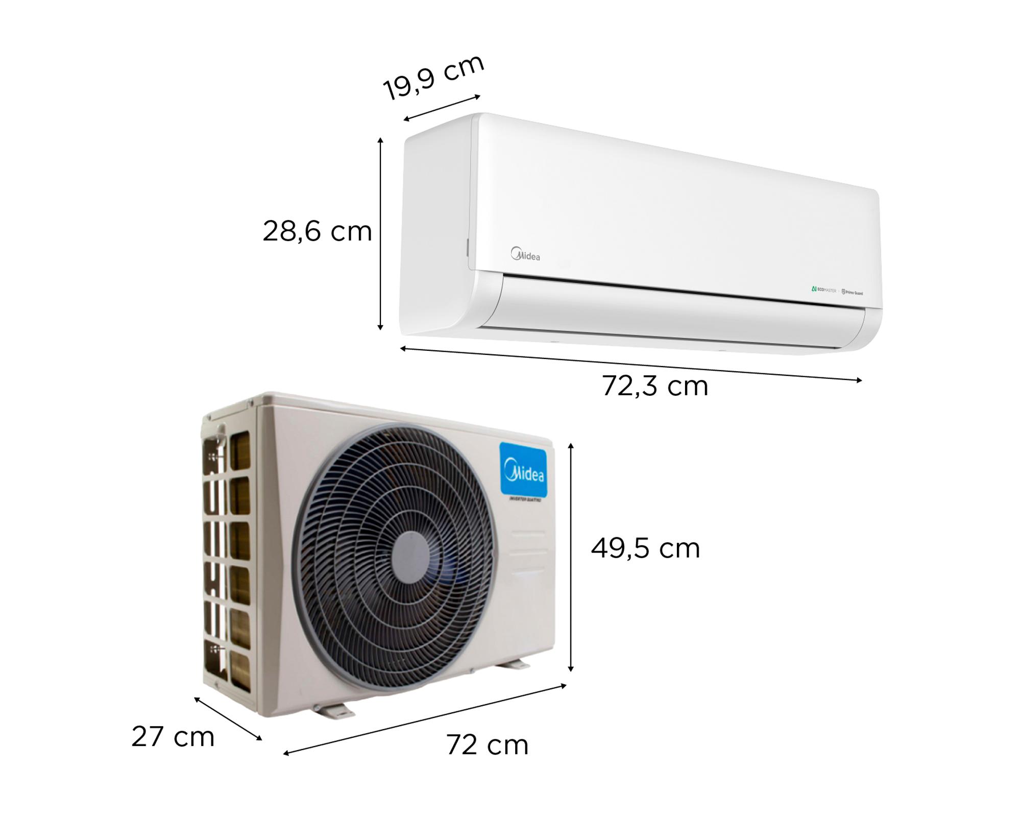 Aire acondicionado split Ecomaster frío calor 12.000 BTU/h WiFi Inverter IA-5