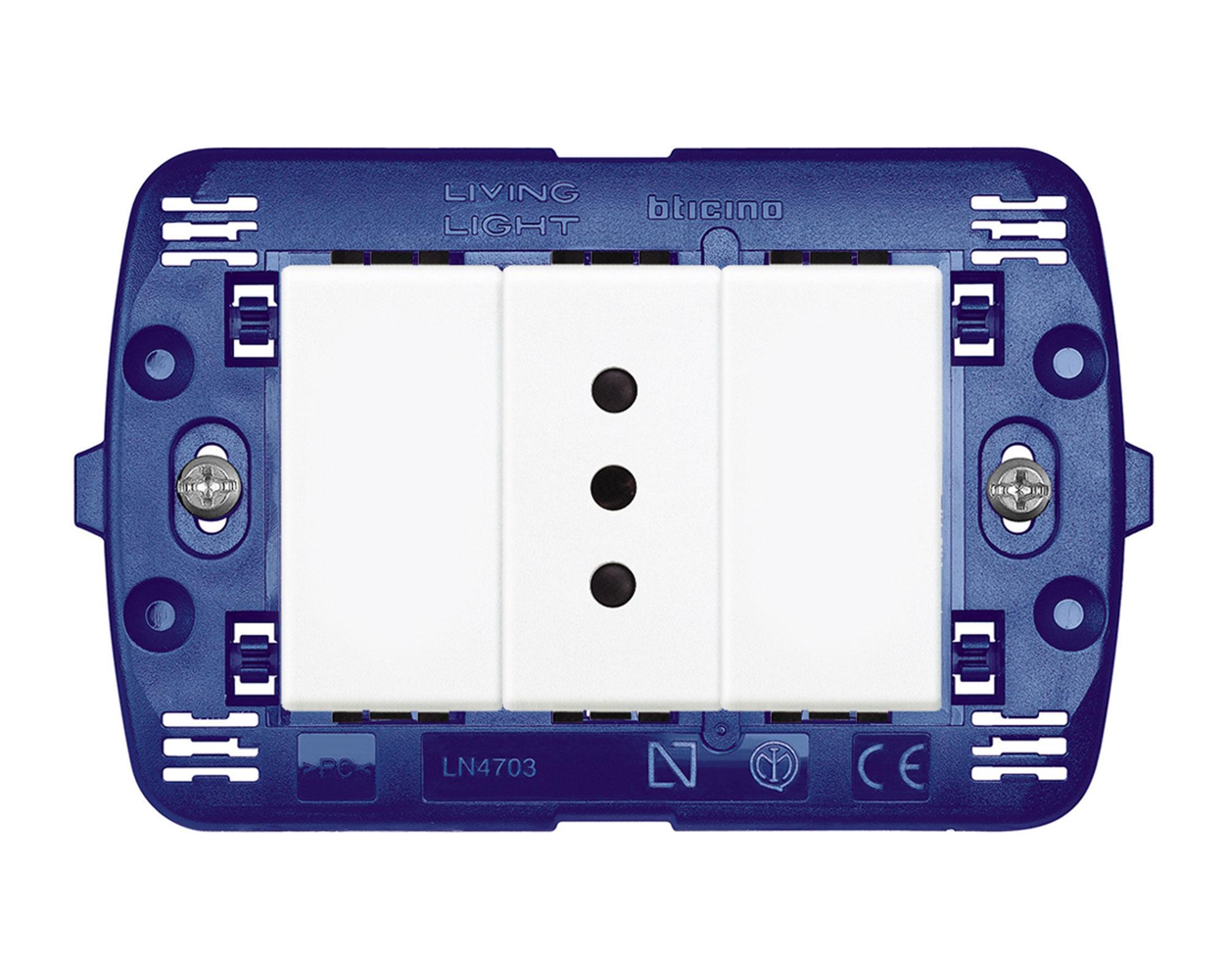 Toma simple semiarmada 10a 250v Bticino-0