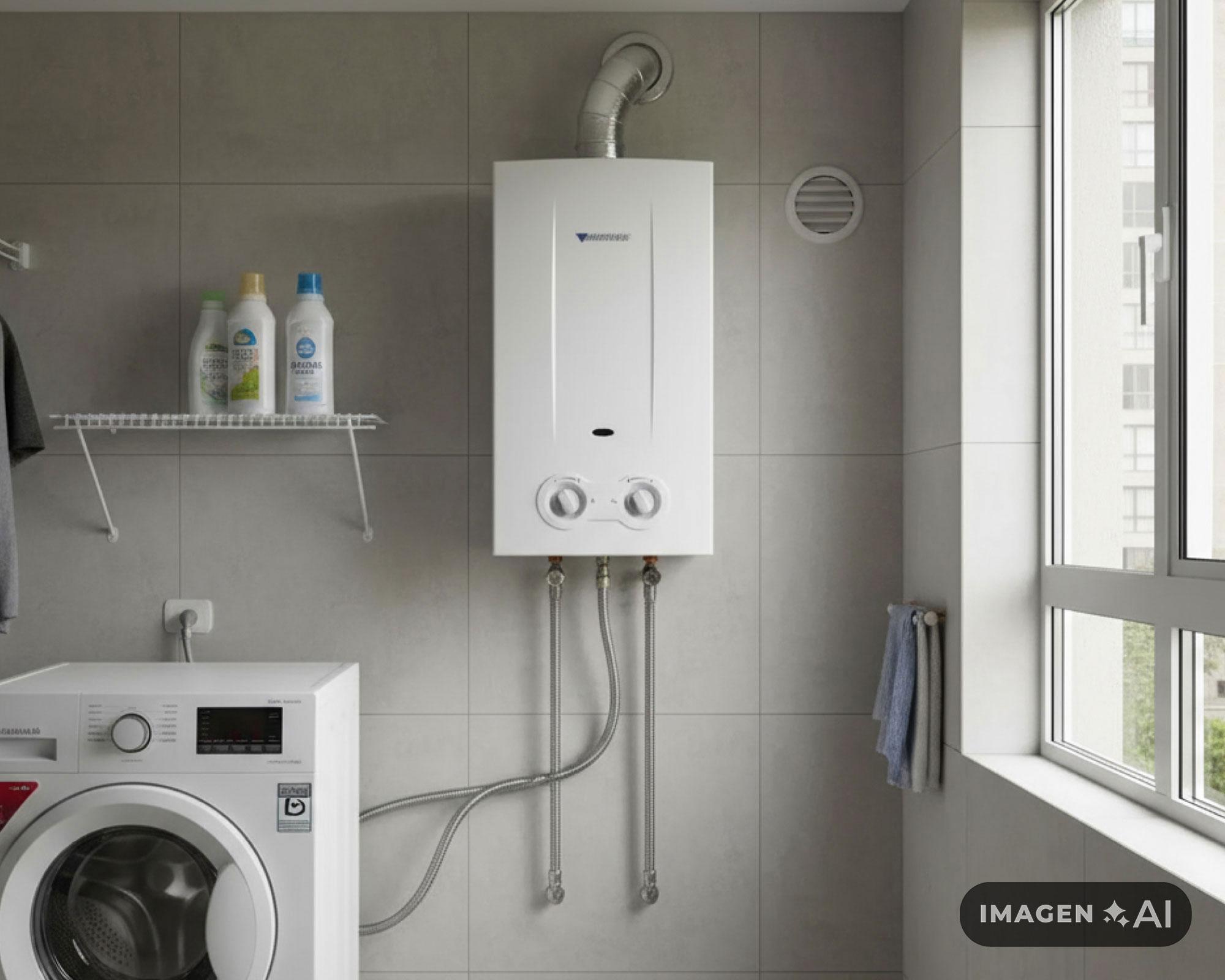 Calefont ionizado tiro natural 13 lt gas licuado W13 Junkers-2