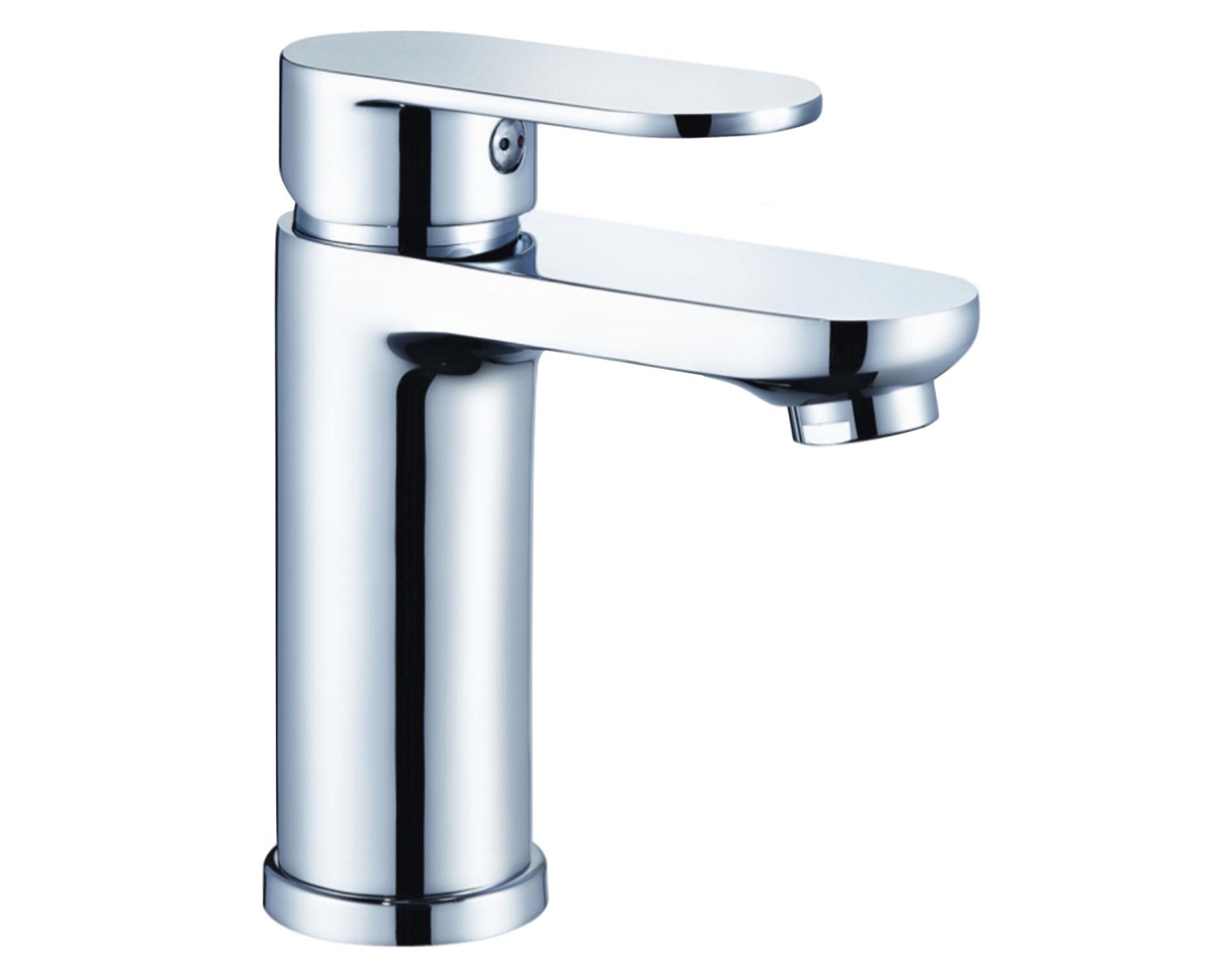 Monomando lavatorio Marina plateado Tebisa-0