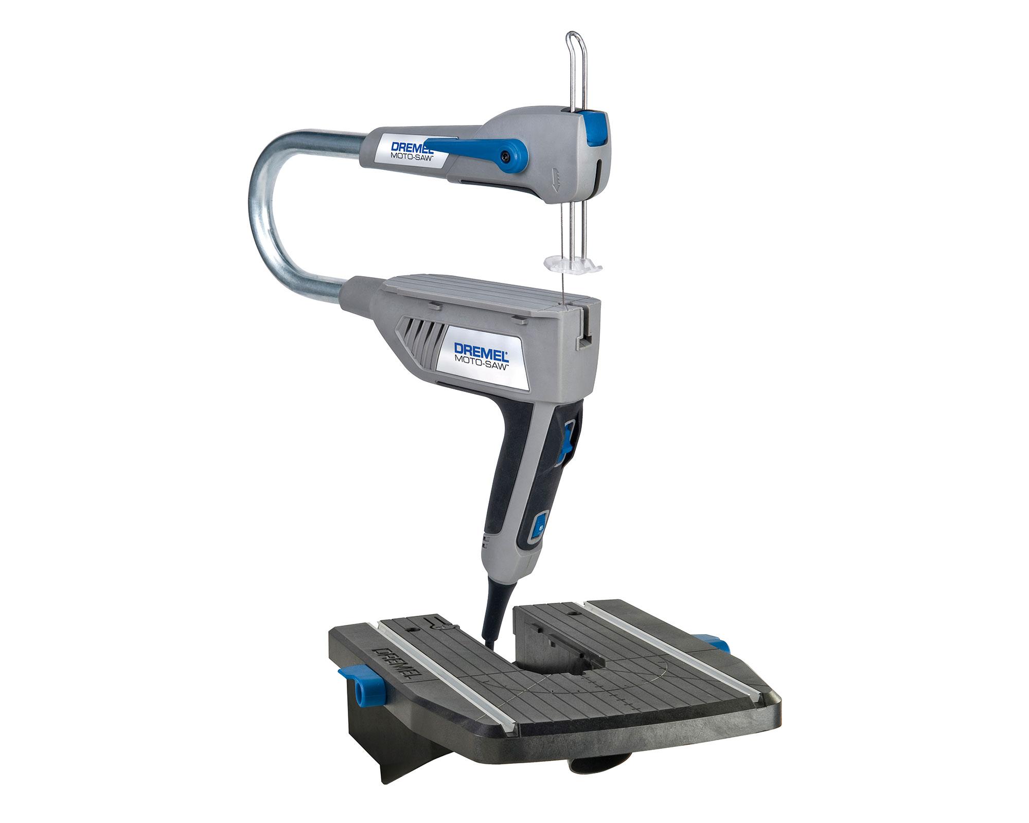 Sierra caladora de banco 70W Moto-Saw + 10 accesorios Dremel-3