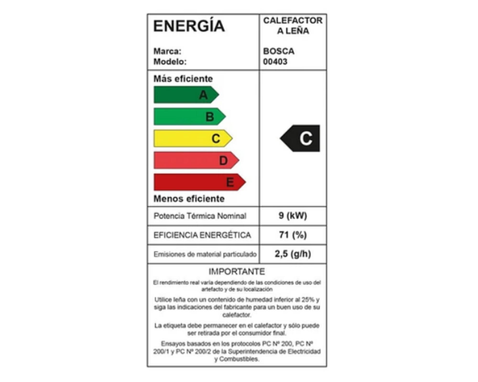 Estufa a leña 9400W Limit 360 Bosca-5