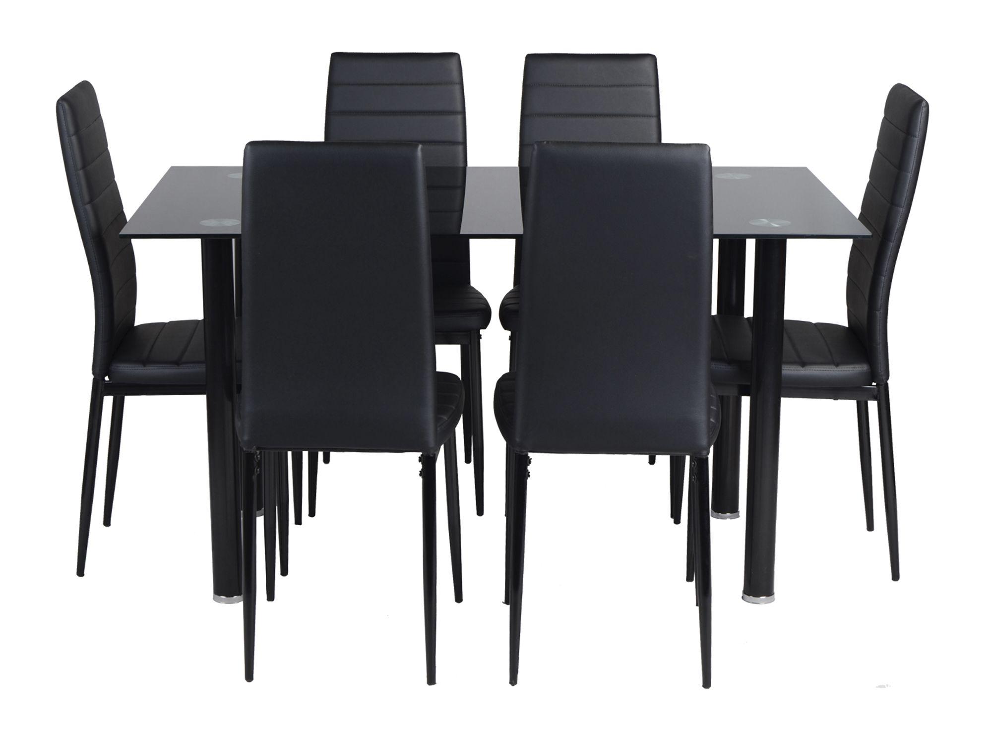 Comedor 6 sillas negro M+Design-0