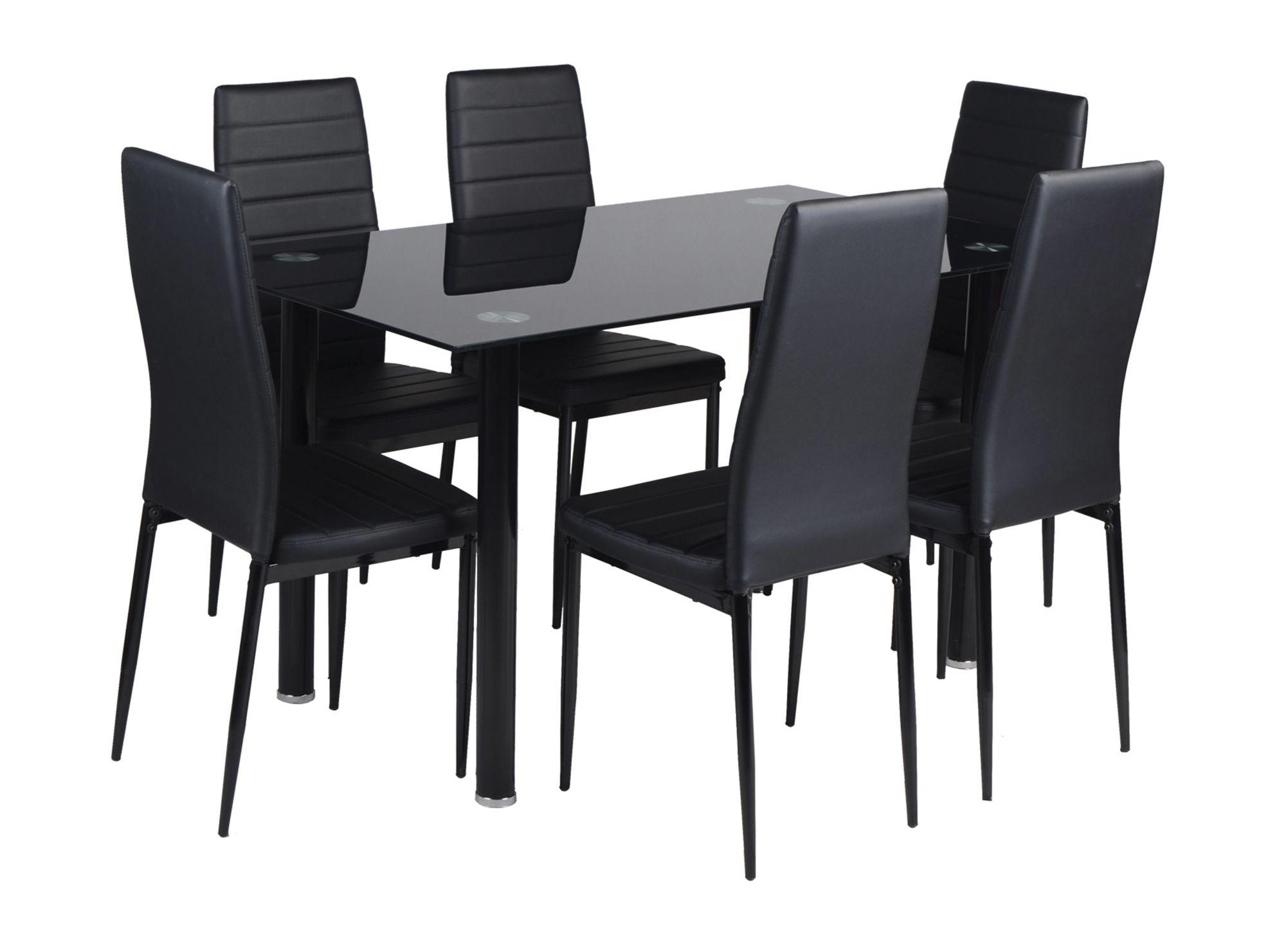 Comedor 6 sillas negro M+Design-1