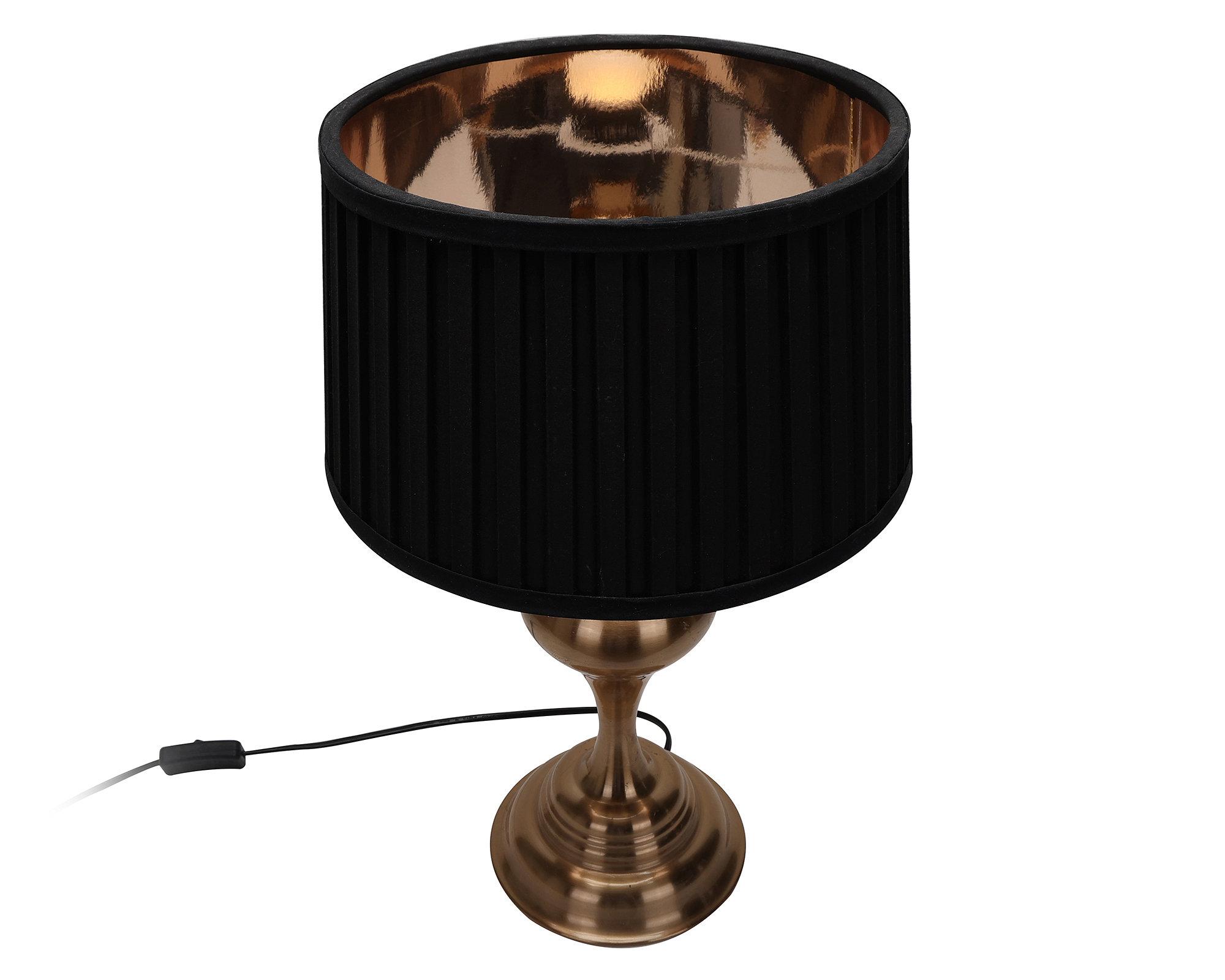 Lámpara sobremesa 1L 60W E27 Mallorca cobre Abitare-1