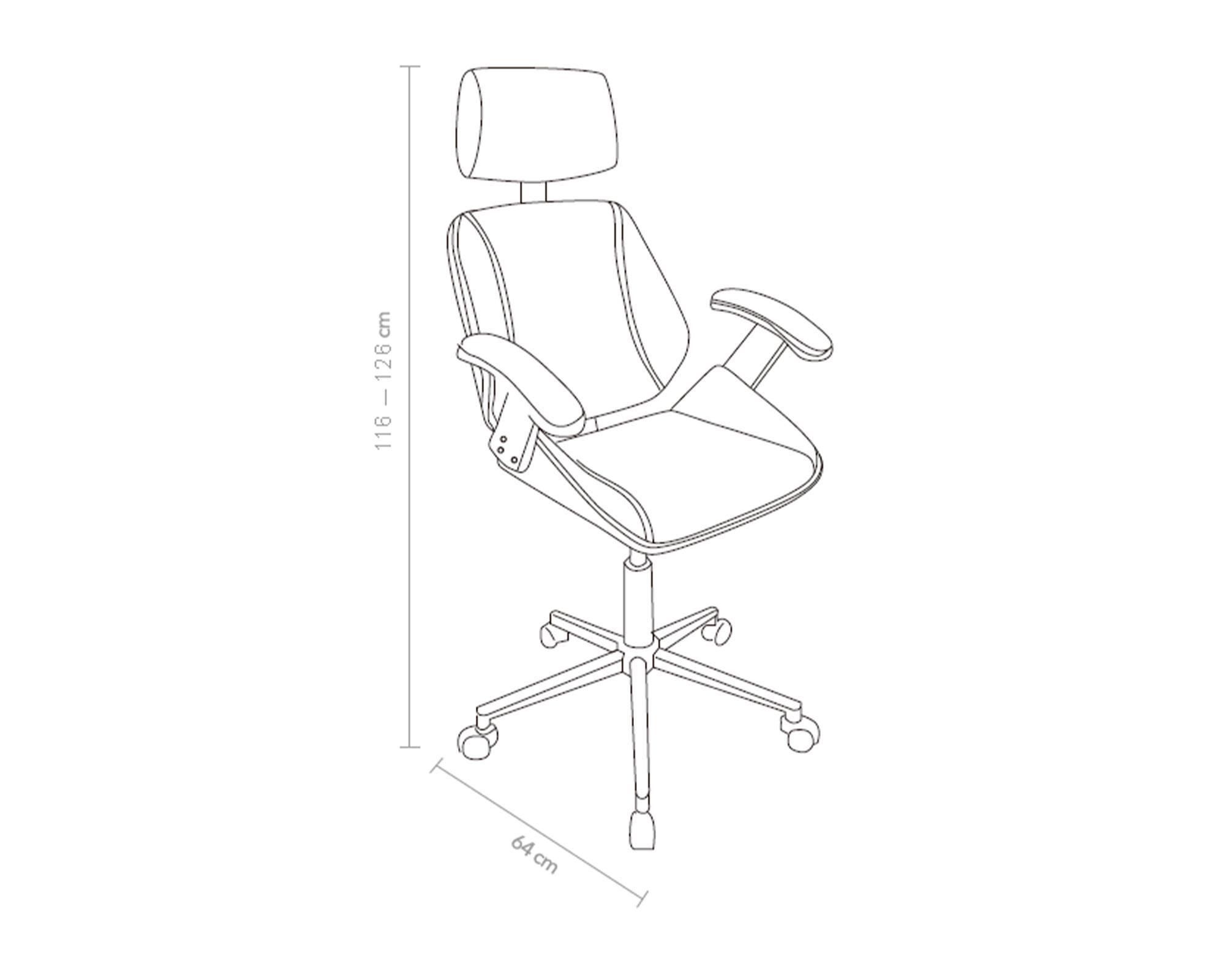 Silla de escritorio ejecutiva Bosco M+Design-2