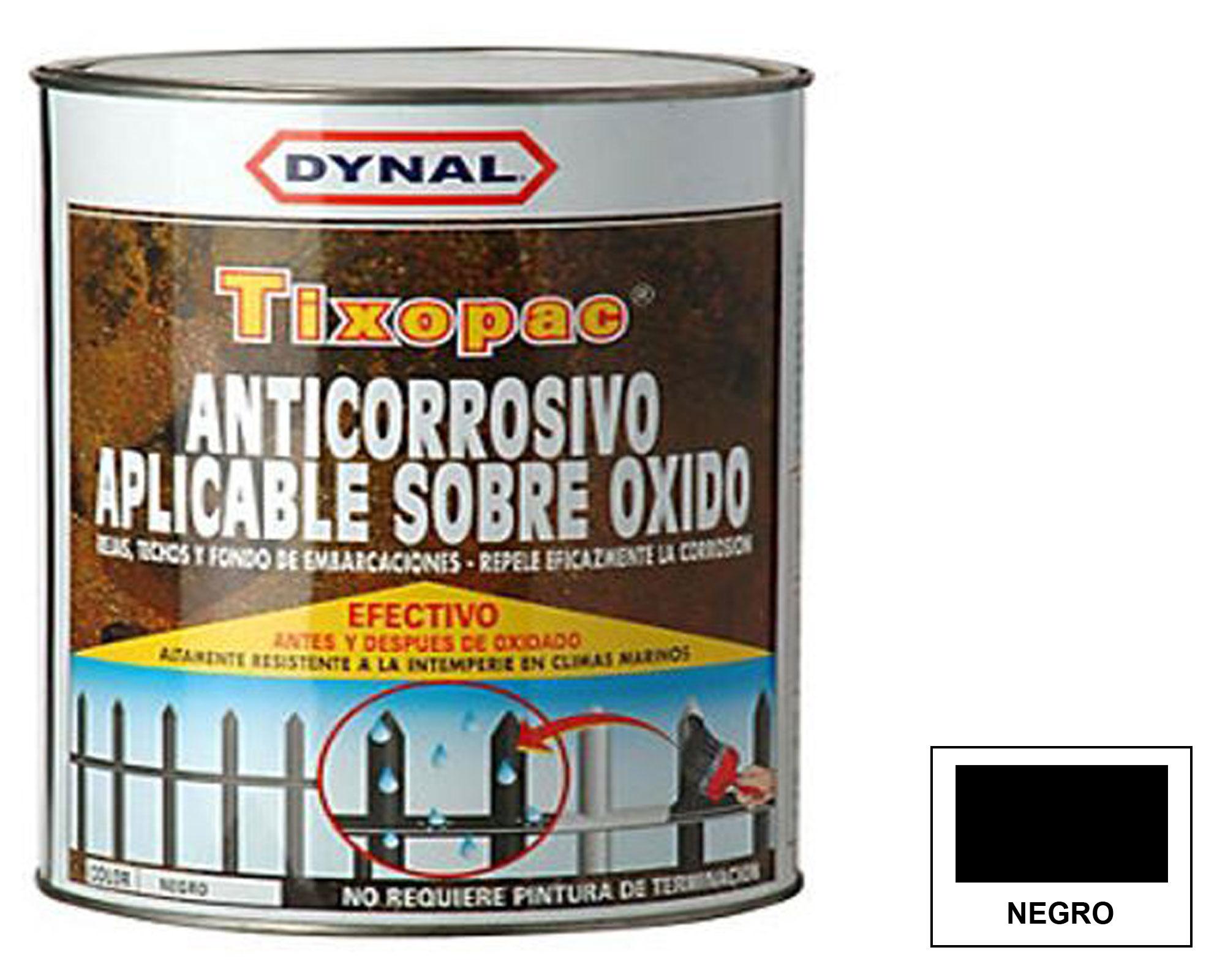 Anticorrosivo 1/4 galón Tixopac negro Dynal-0