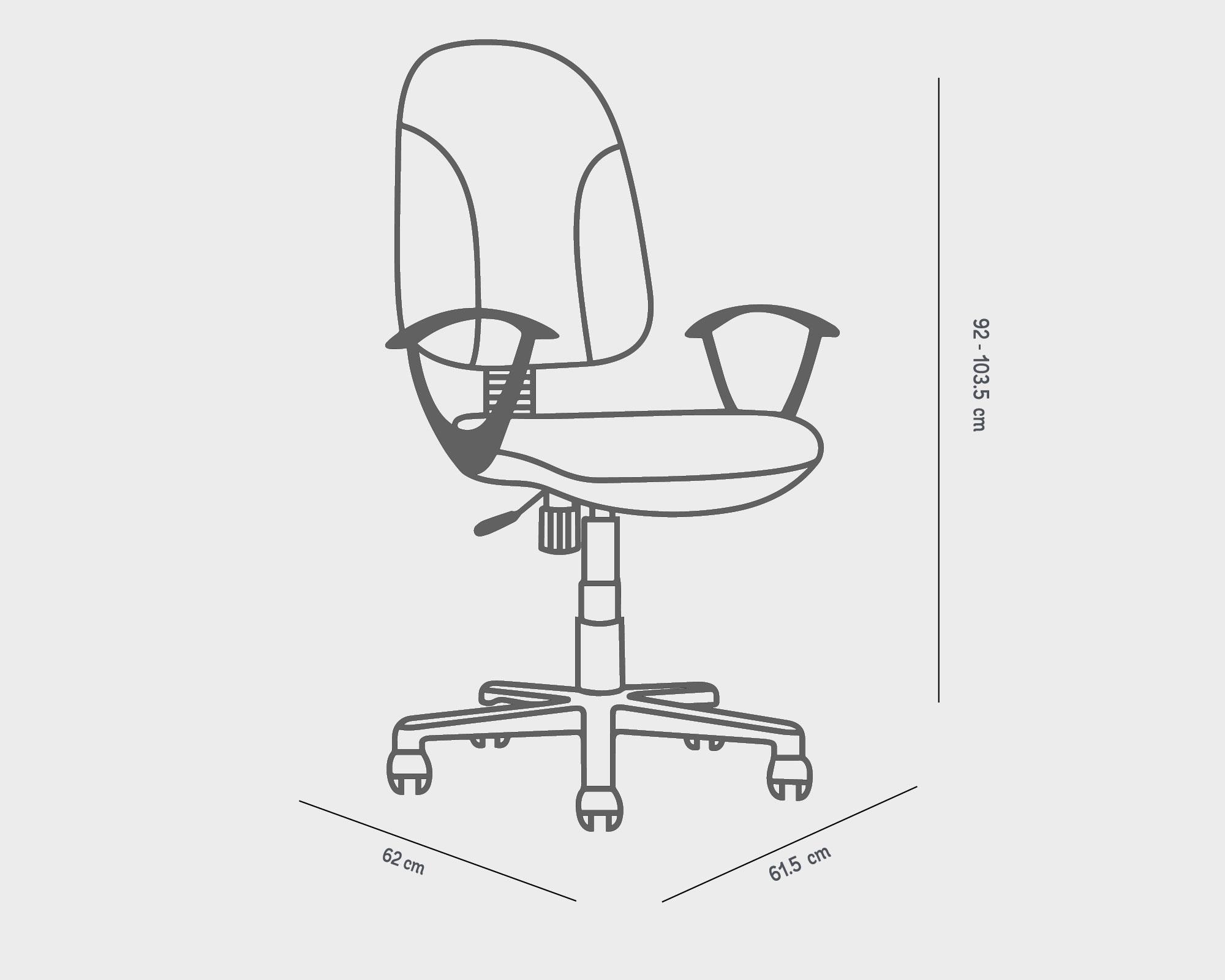 Silla de escritorio Work negro M+Design-5