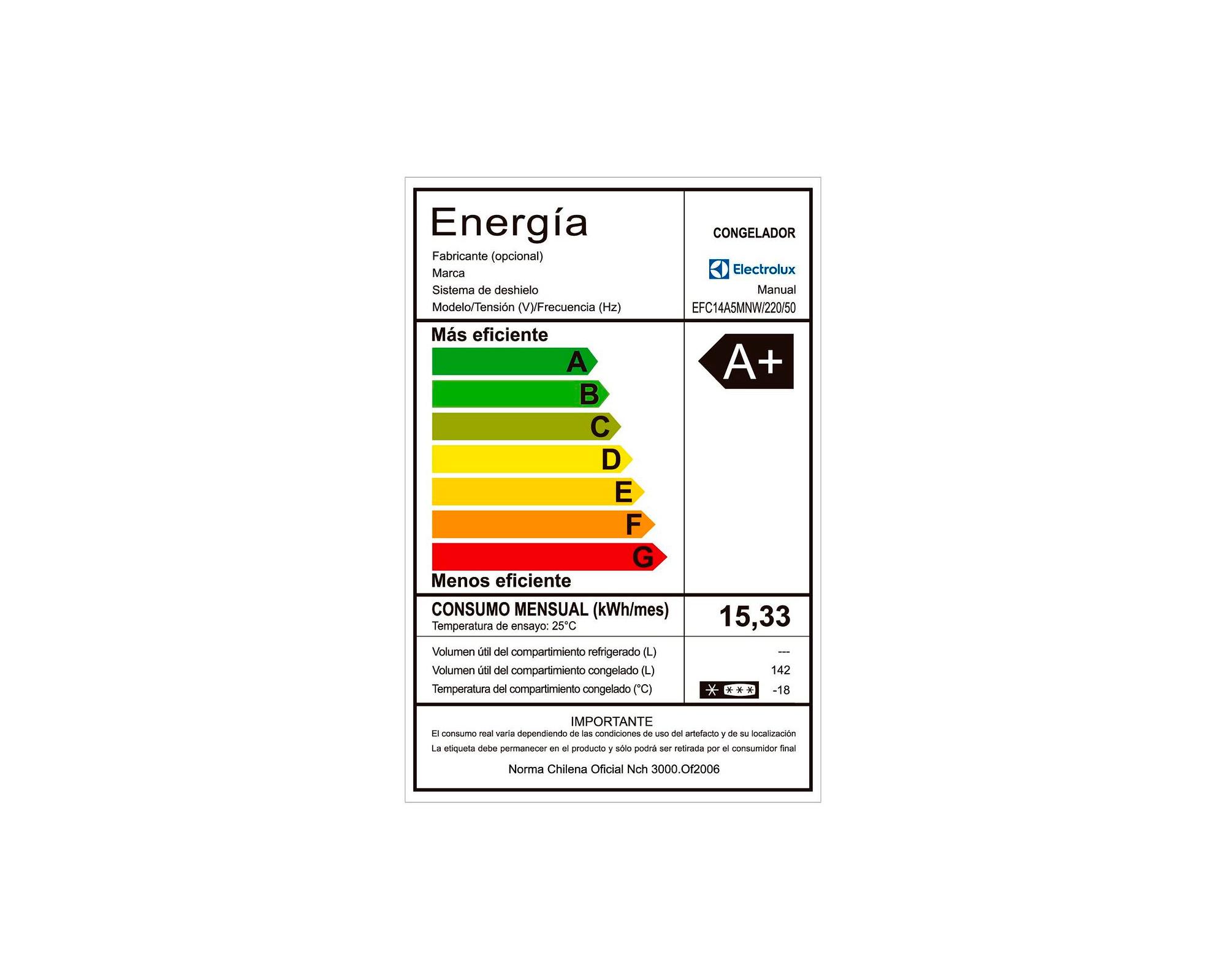 Freezer horizontal 142 litros EFC14A5MNW Electrolux-7
