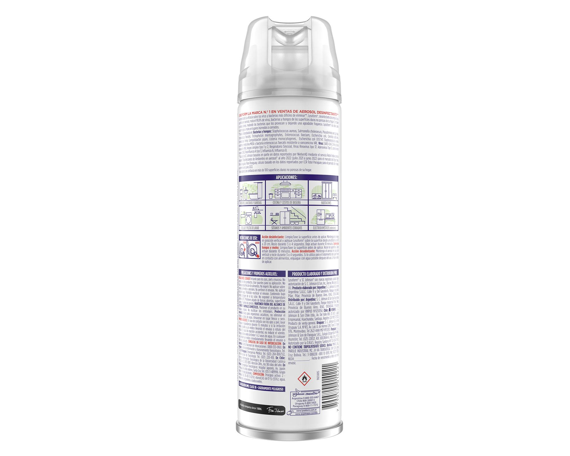 Desinfectante ambientes superficies aire montaña x360cm3 Lysoform-1