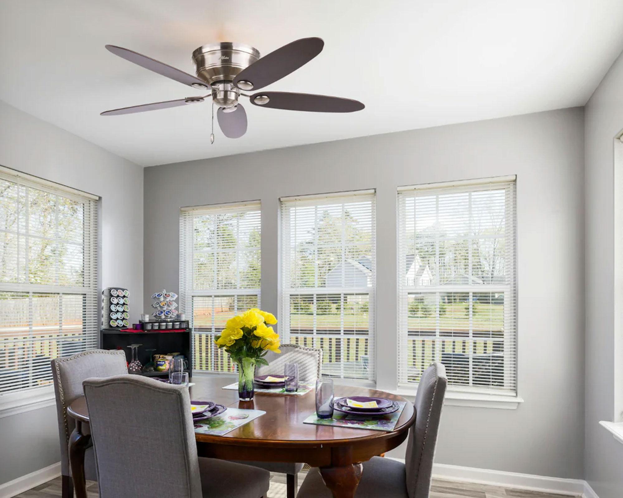 Ventilador de techo 52" Low Profile negro 60 W-3