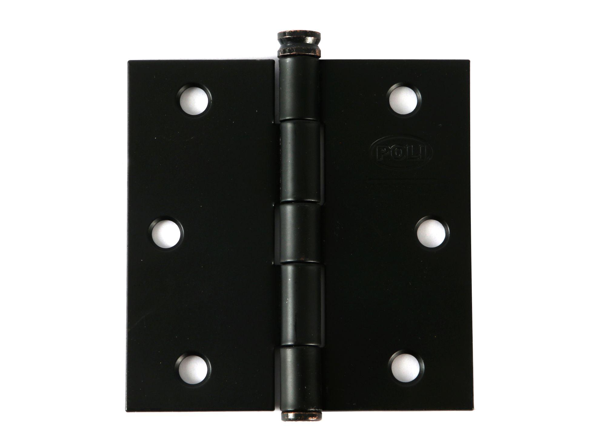 Bisagra 3,5x3,5'' Rústica negro Poli-0