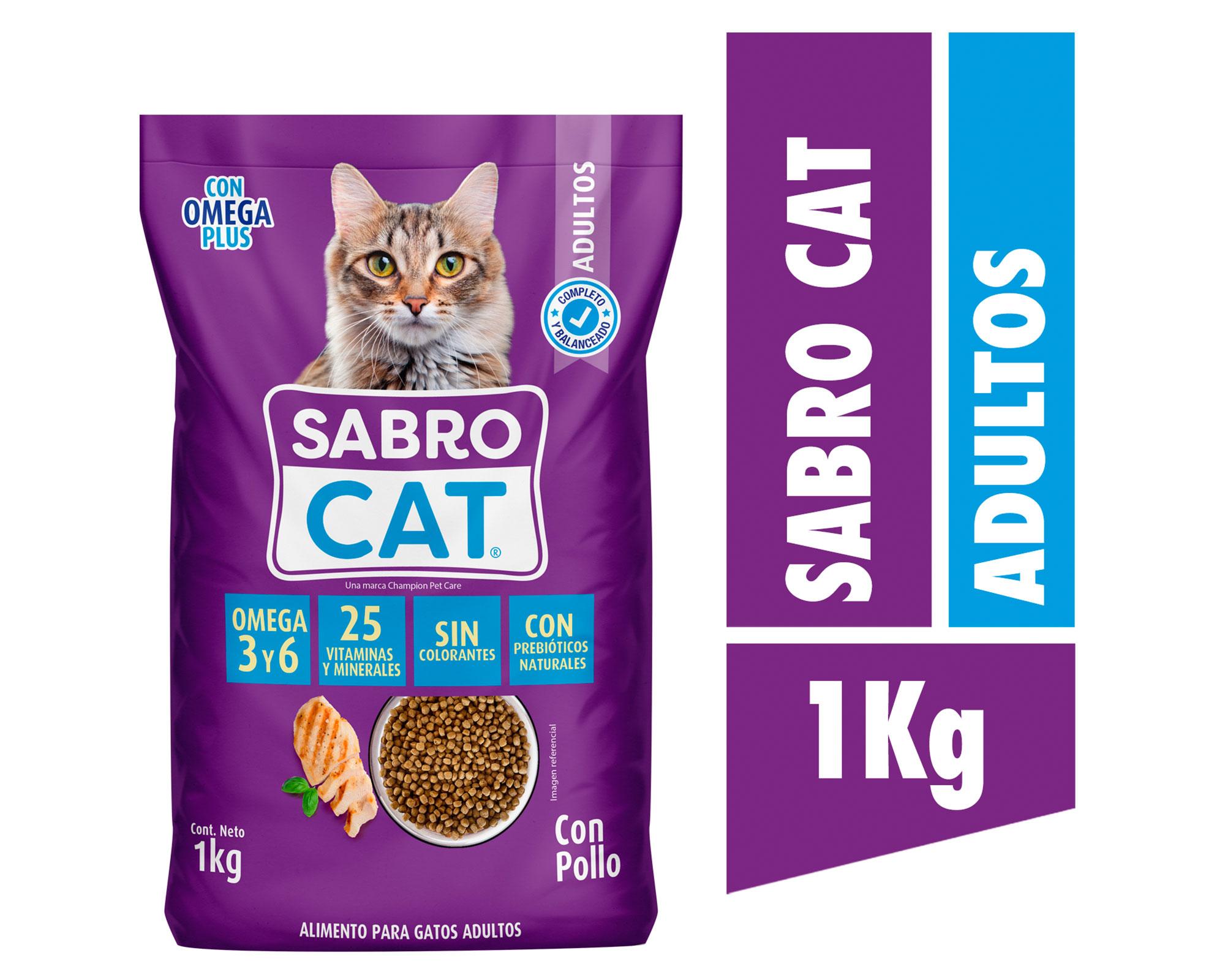 Alimento seco gatos 1 kg Con Pollo-1