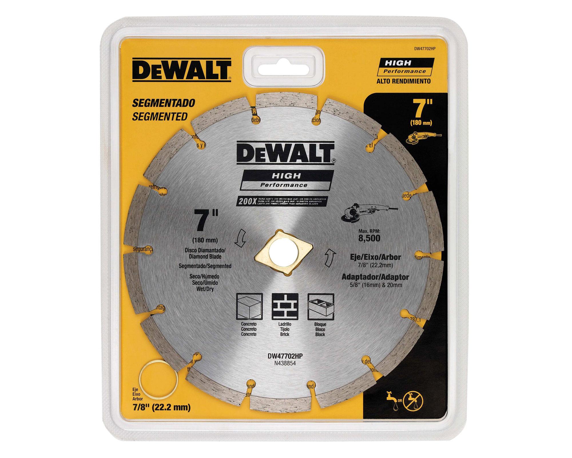 Disco diamantado segmentado 7'' DW47702HP-1