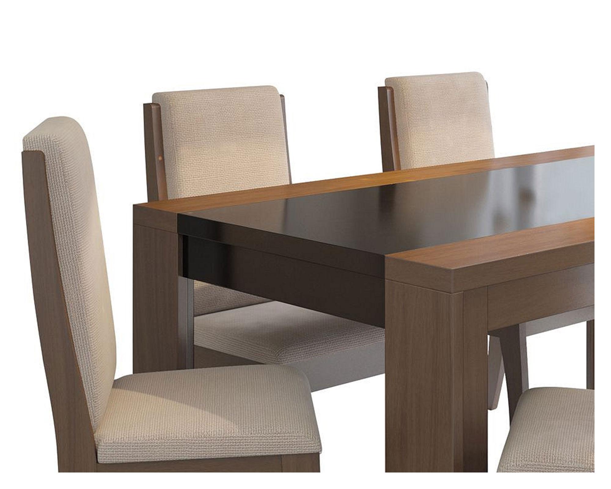Comedor 6 sillas Lorenzi tamburato/castaño-1