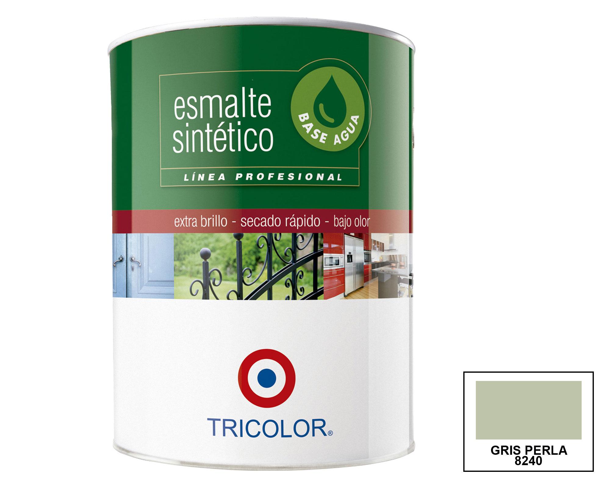 Esmalte sintético 1/4 galón Profesional blanco brillante Tricolor-0