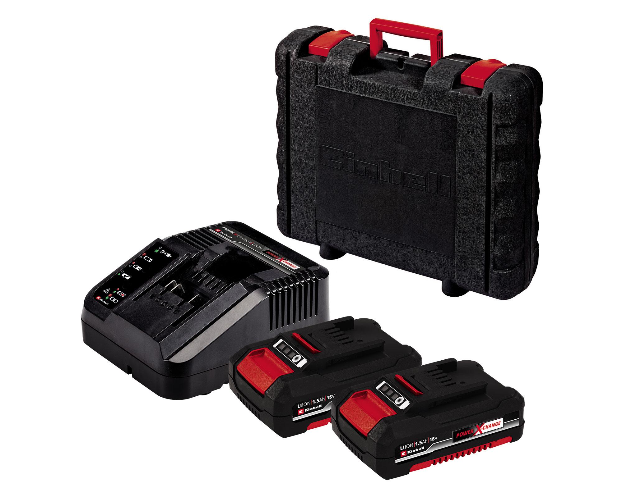 Taladro inalámbrico 18V 10mm TE-CD 18/2 Li KIT + 2 baterías 1,5Ah Einhell-1