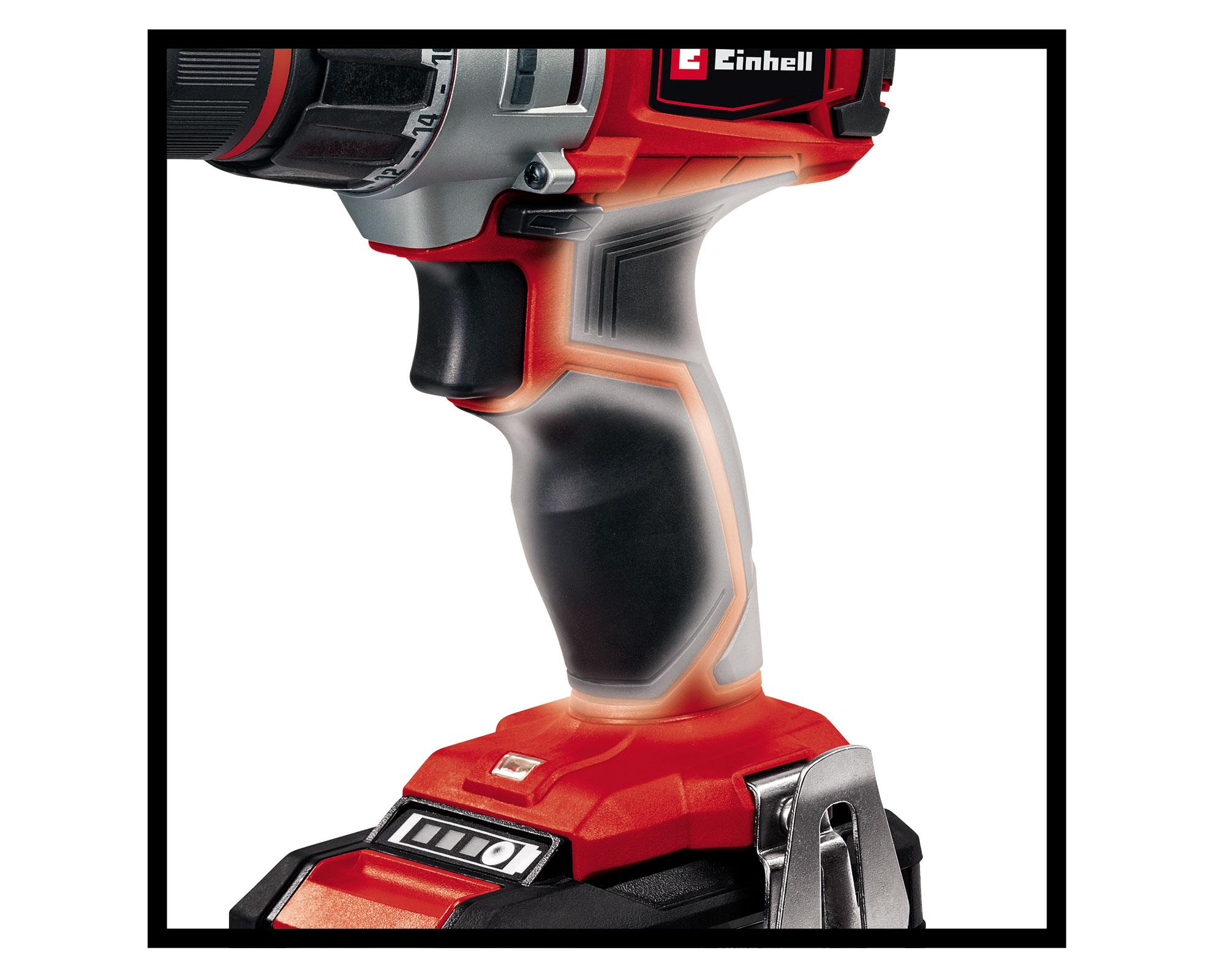 Taladro inalámbrico 18V 10mm TE-CD 18/2 Li KIT + 2 baterías 1,5Ah Einhell-2