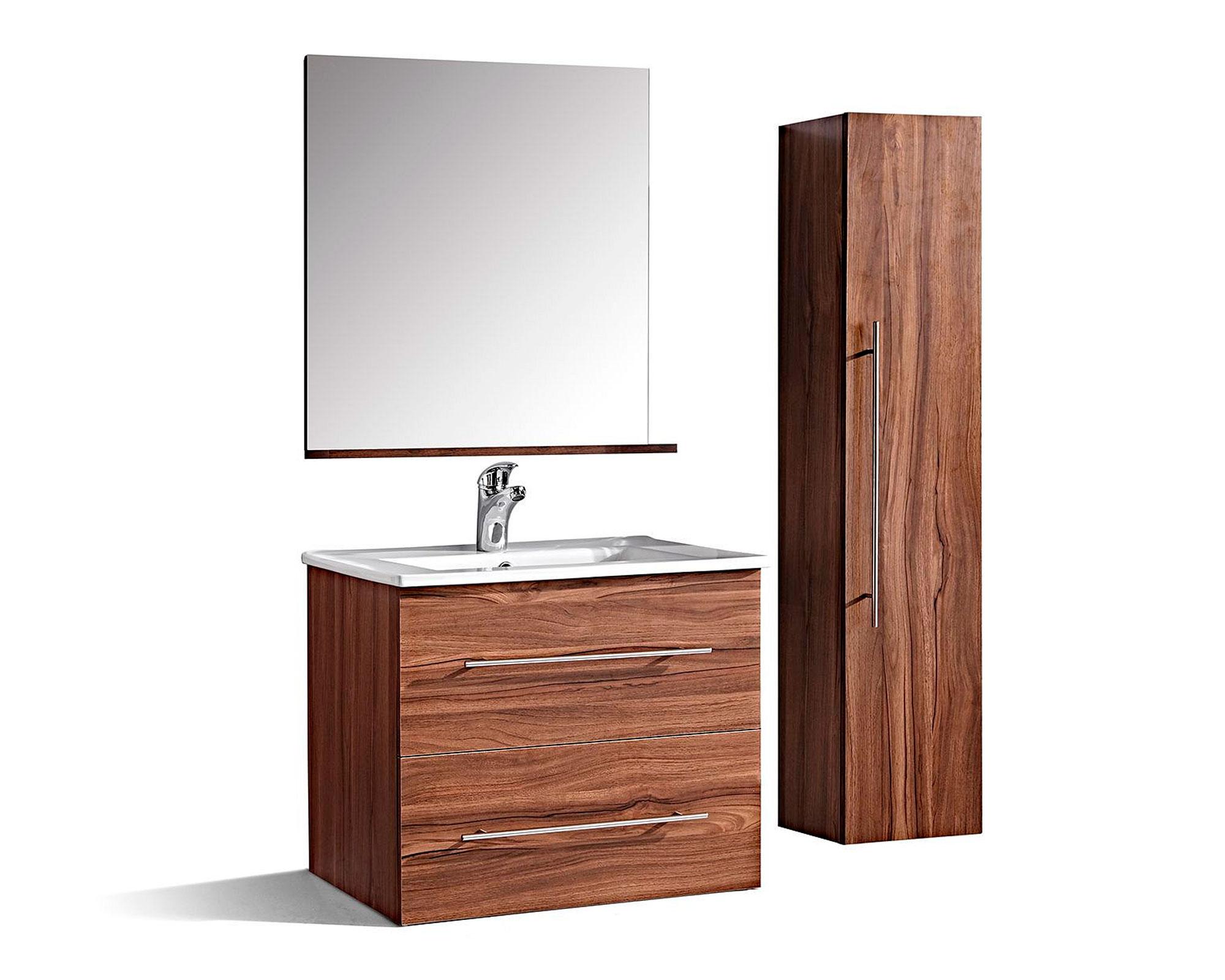 Mueble vanitorio 60 cm + espejo + mueble lateral Dublín-0