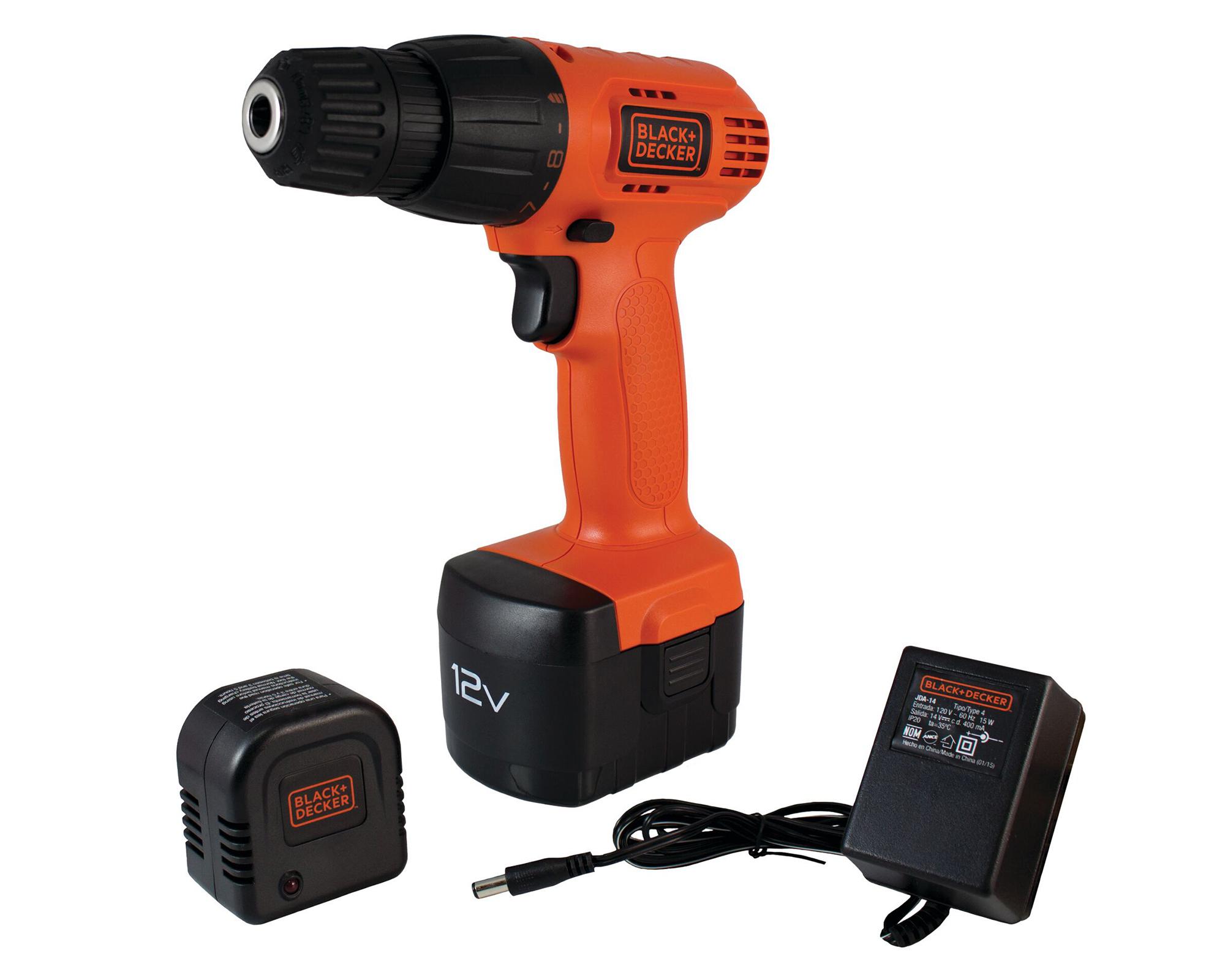 Taladro inalámbrico 12V CD121K100-B2C + Accesorios naranjo-1