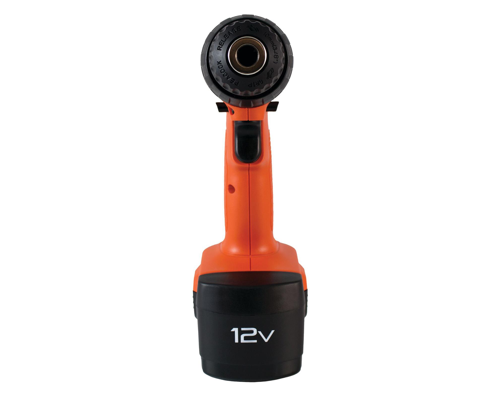 Taladro inalámbrico 12V CD121K100-B2C + Accesorios naranjo-2