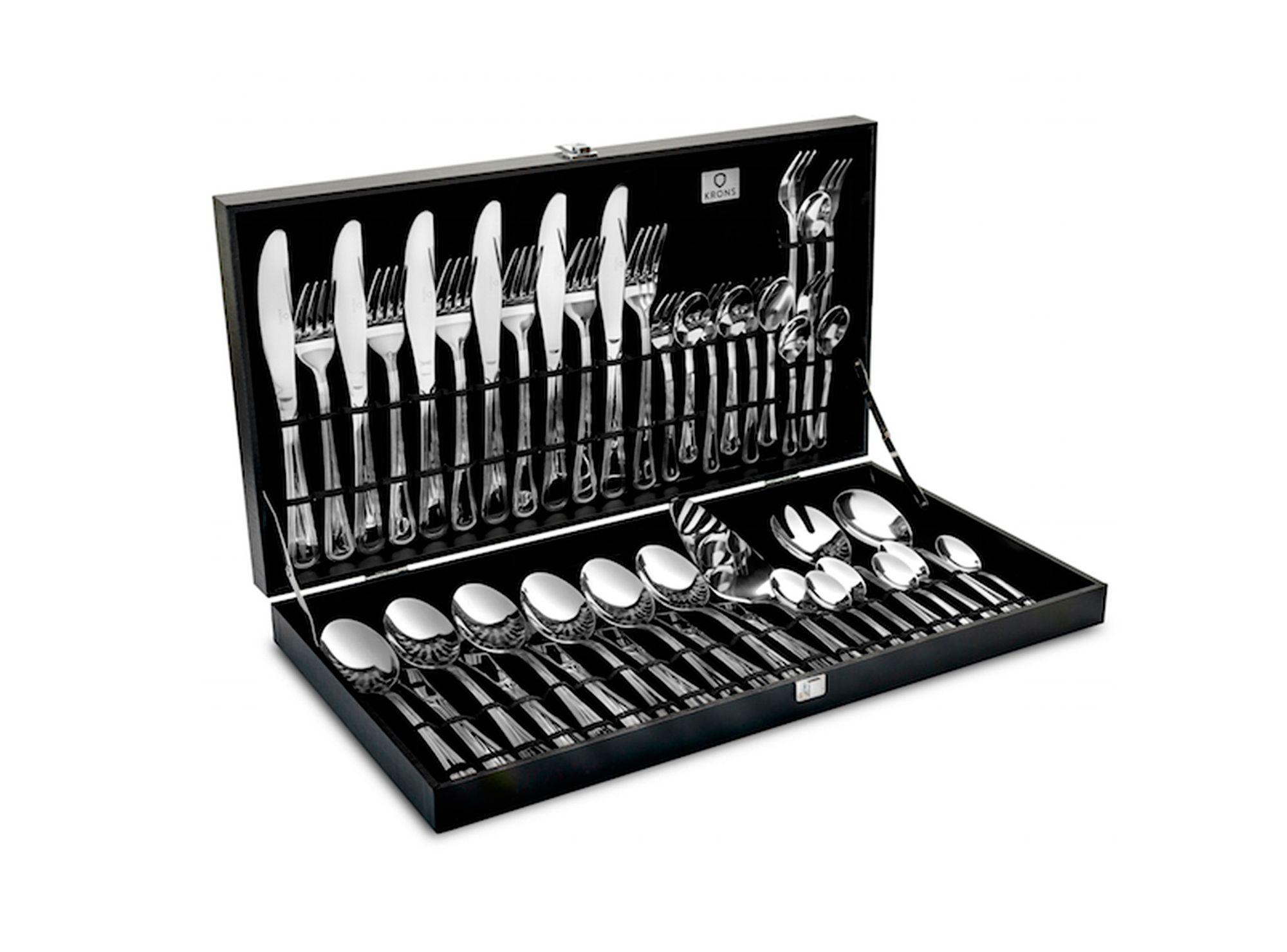 Set de cuchillería 45 piezas caja de madera Luna Krons-0