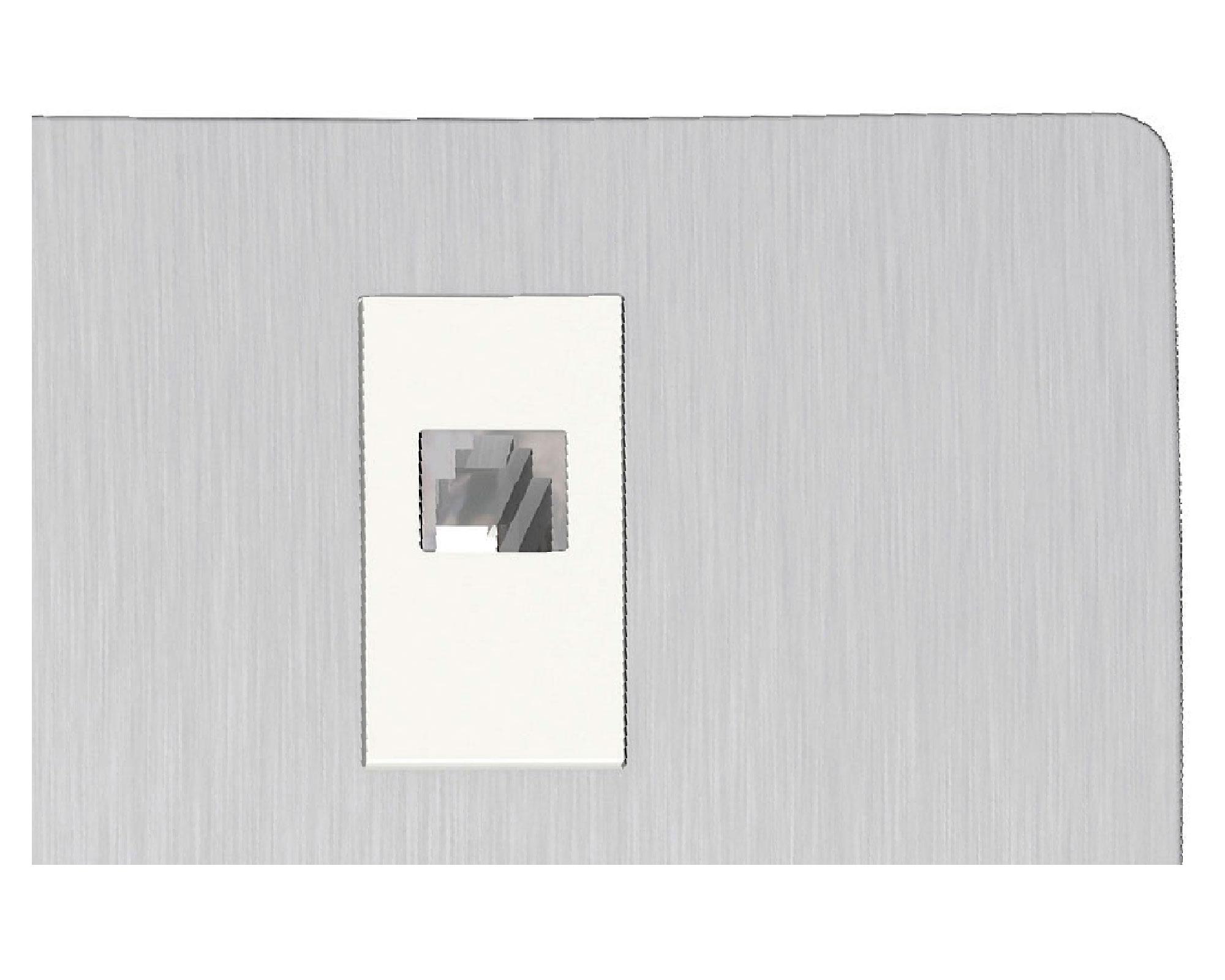 Placa armada toma RJ11 Orión gris Schneider-1