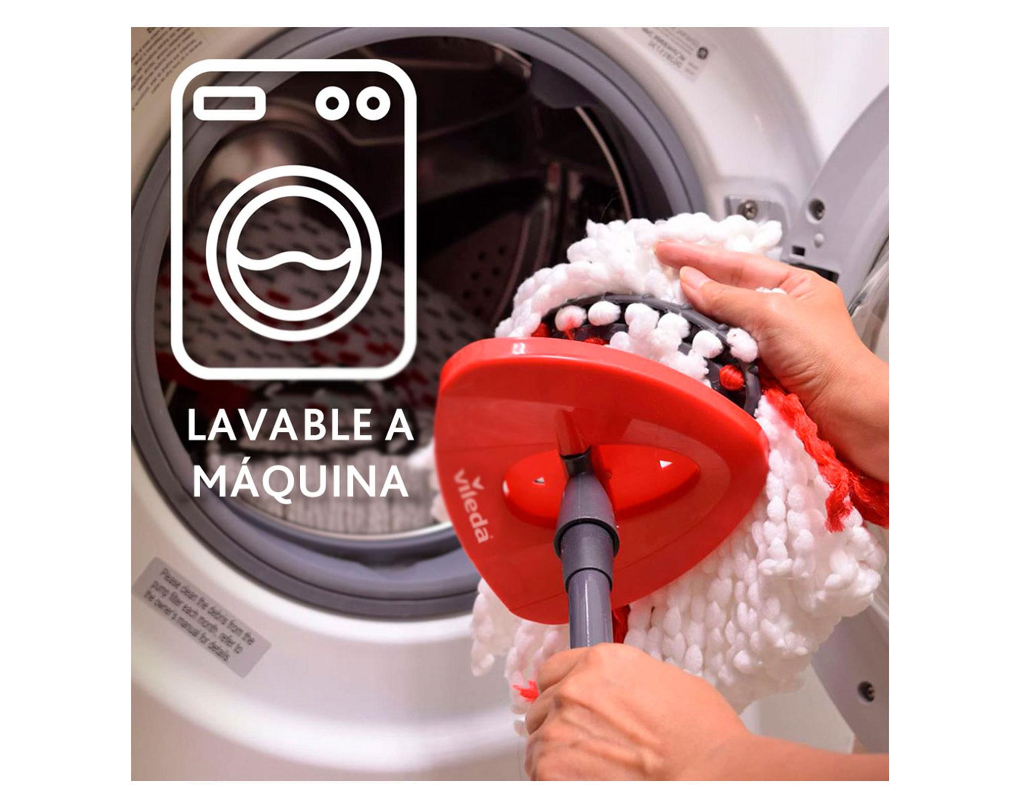 Mopa giratoria + balde con pedal 7 lt Easy Wring and Clean-5