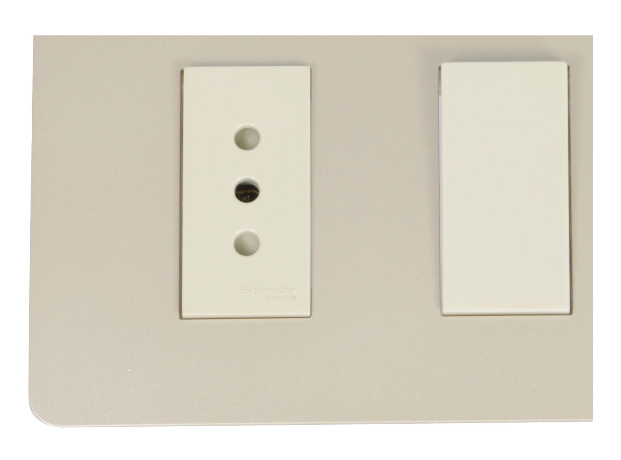 Placa armada toma corriente + interruptor 9/12 Orión Schneider-3