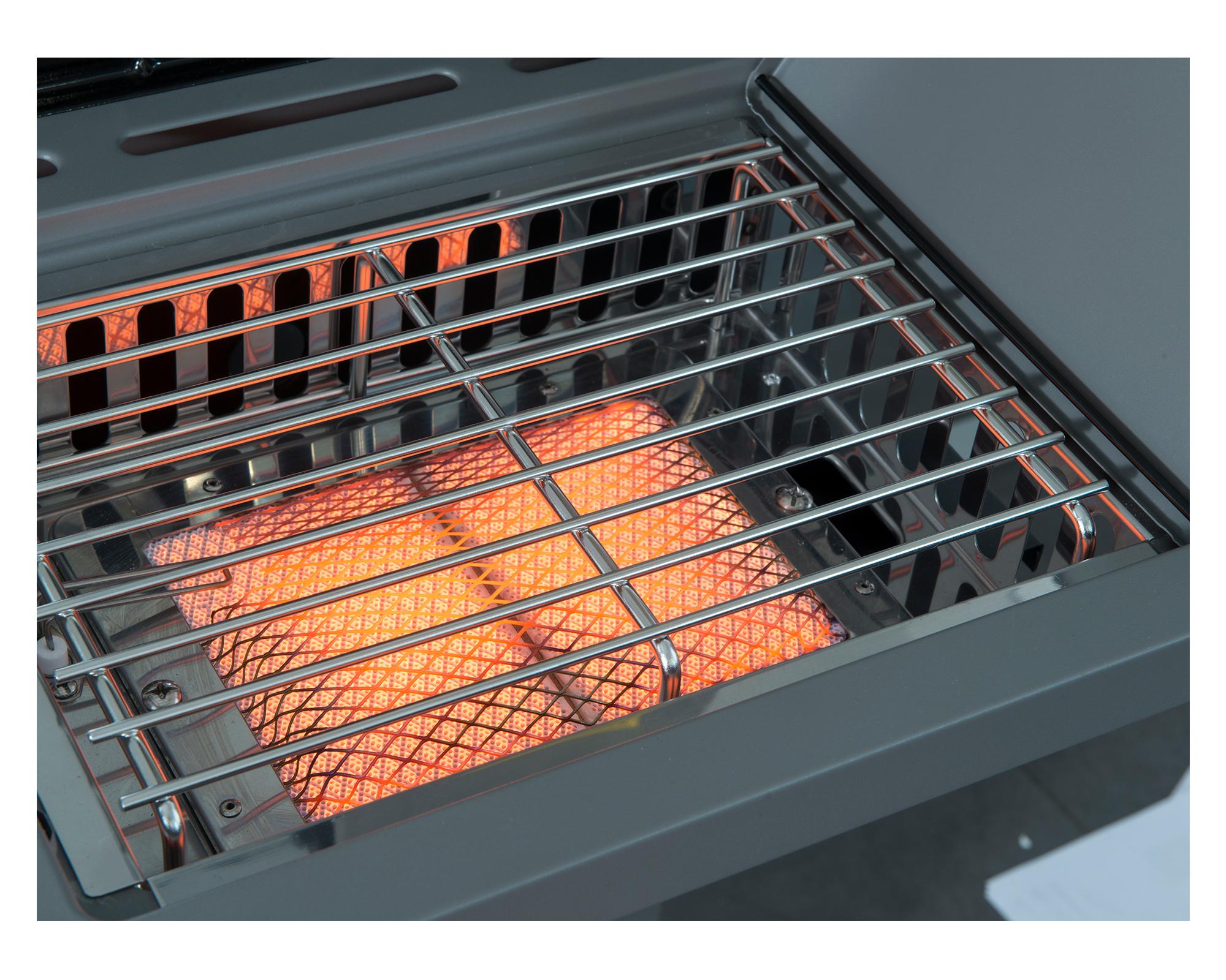 Parrilla a gas 4 quemadores + lateral infrarrojo Texas BBQ Grill-11