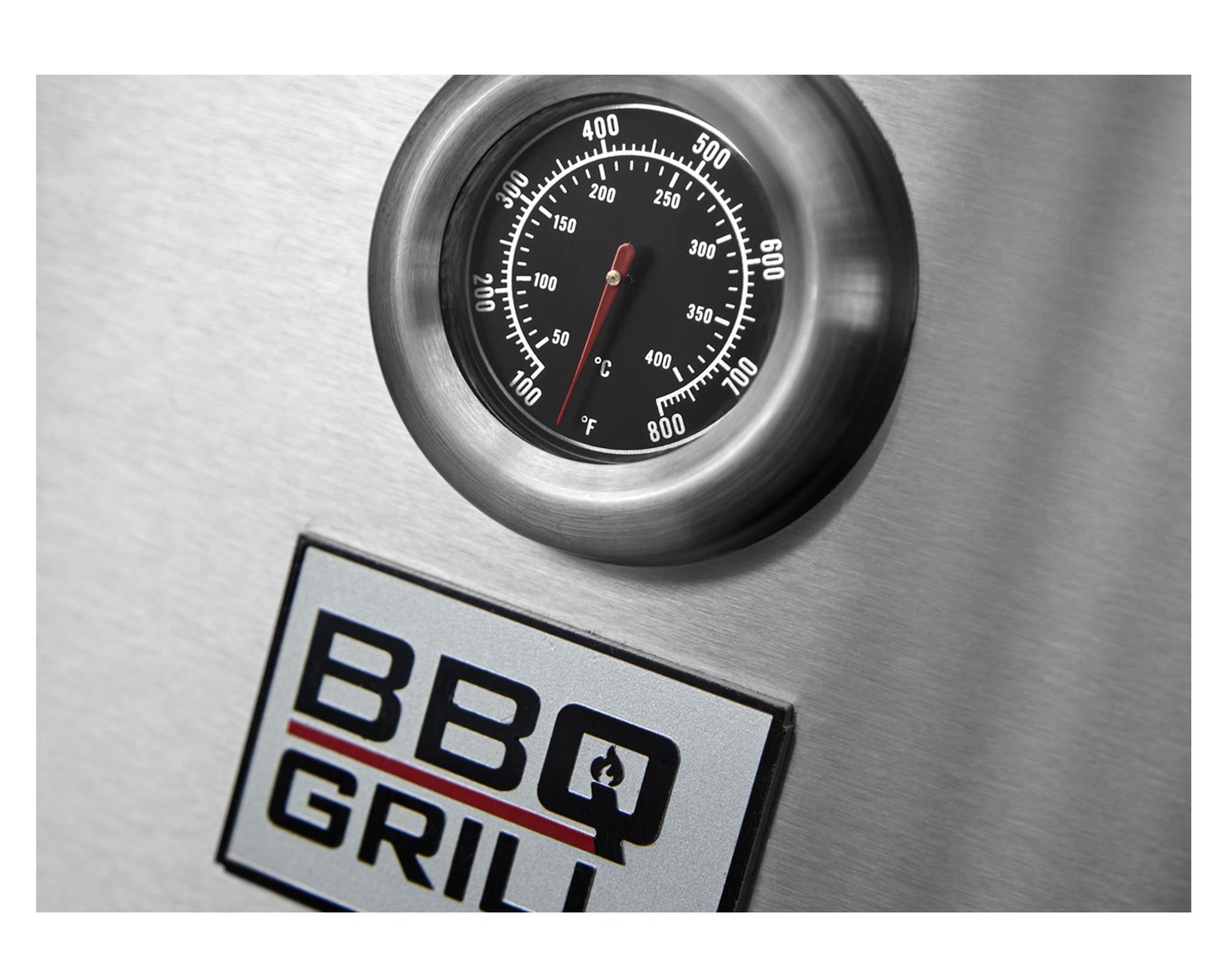 Parrilla a gas empotrada 4 quemadores Kansas BBQ Grill-12