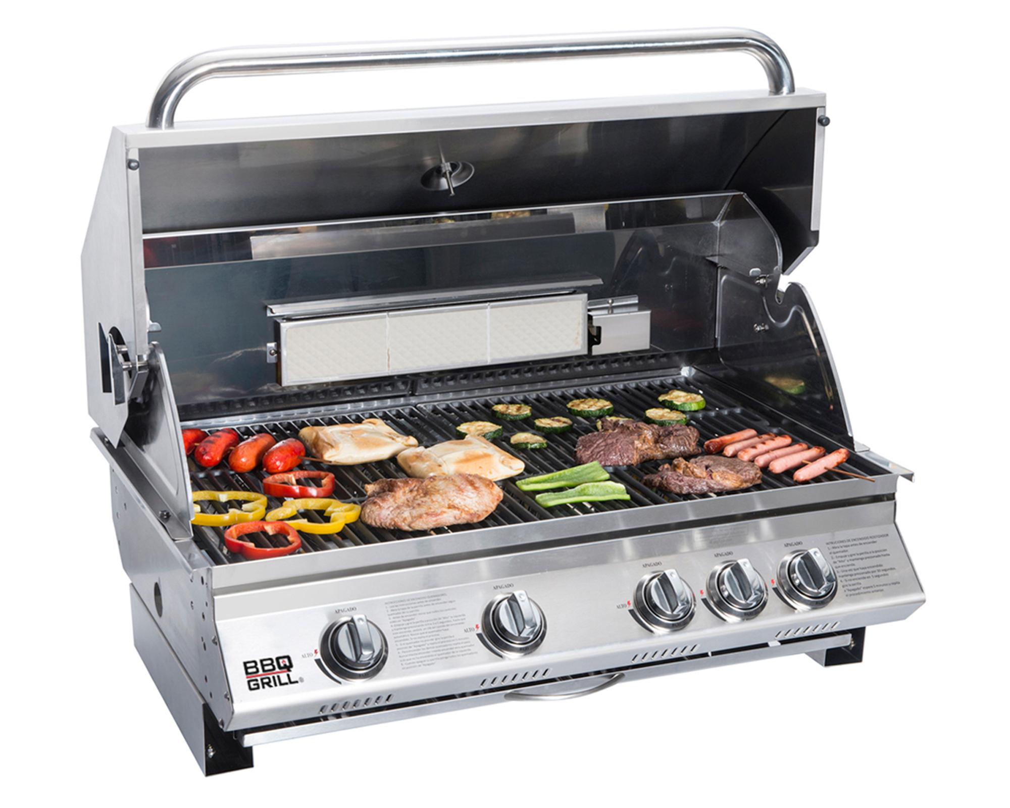 Parrilla a gas empotrada 4 quemadores Kansas BBQ Grill-11