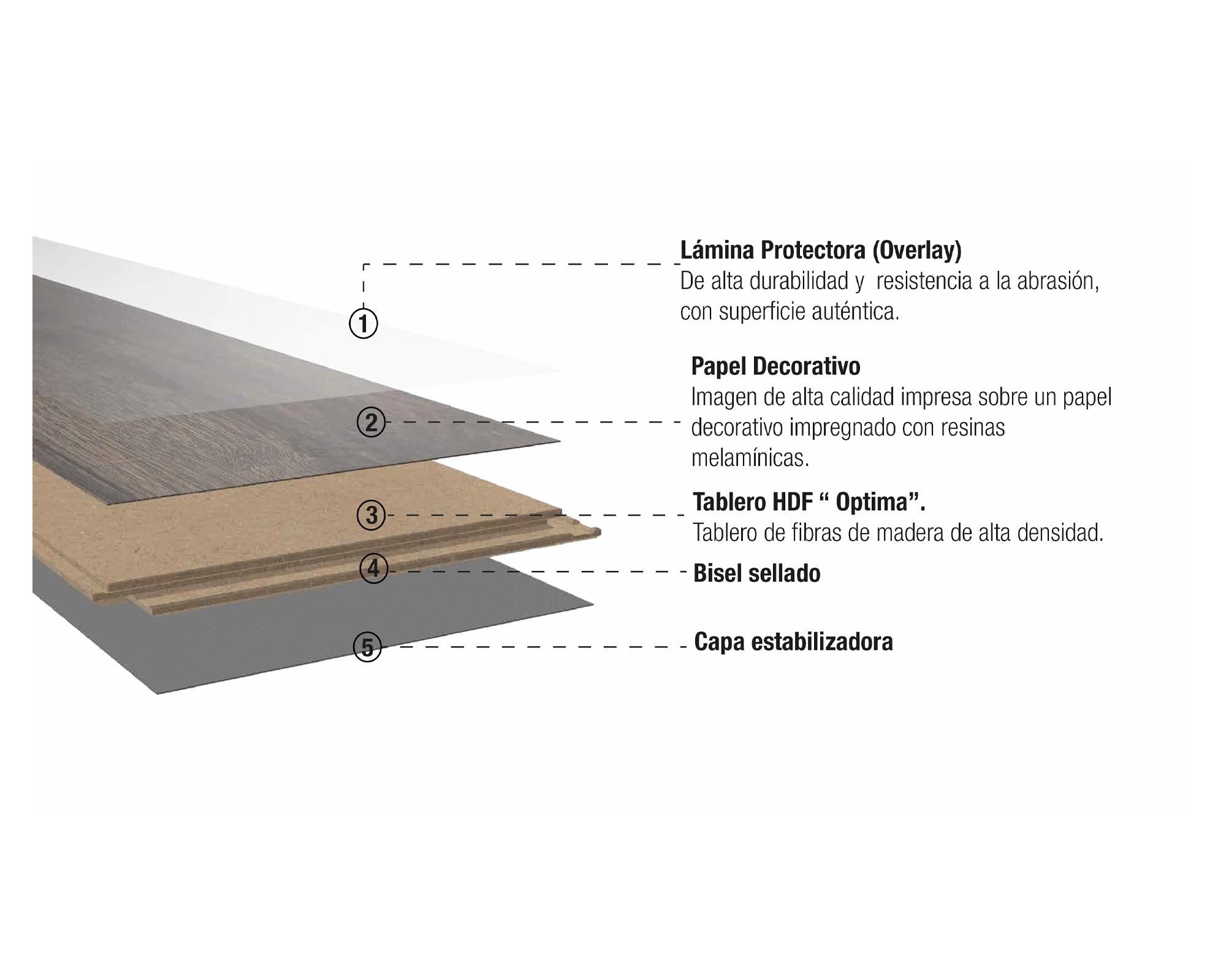 Piso flotante Natural touch roble 8 mm 2.40 m2-4