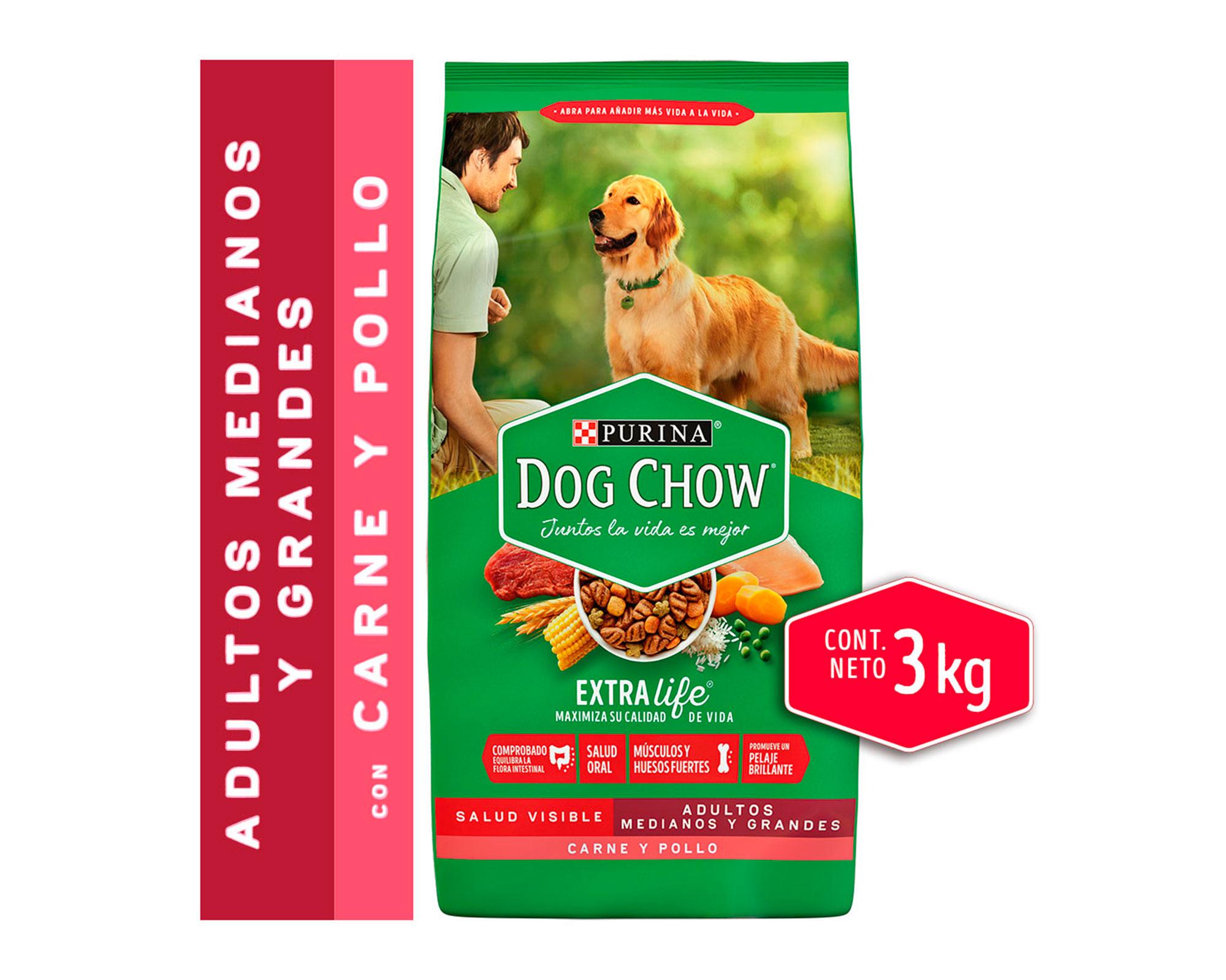 Alimento perro 3 kg raza mediana grande Dog Chow-0