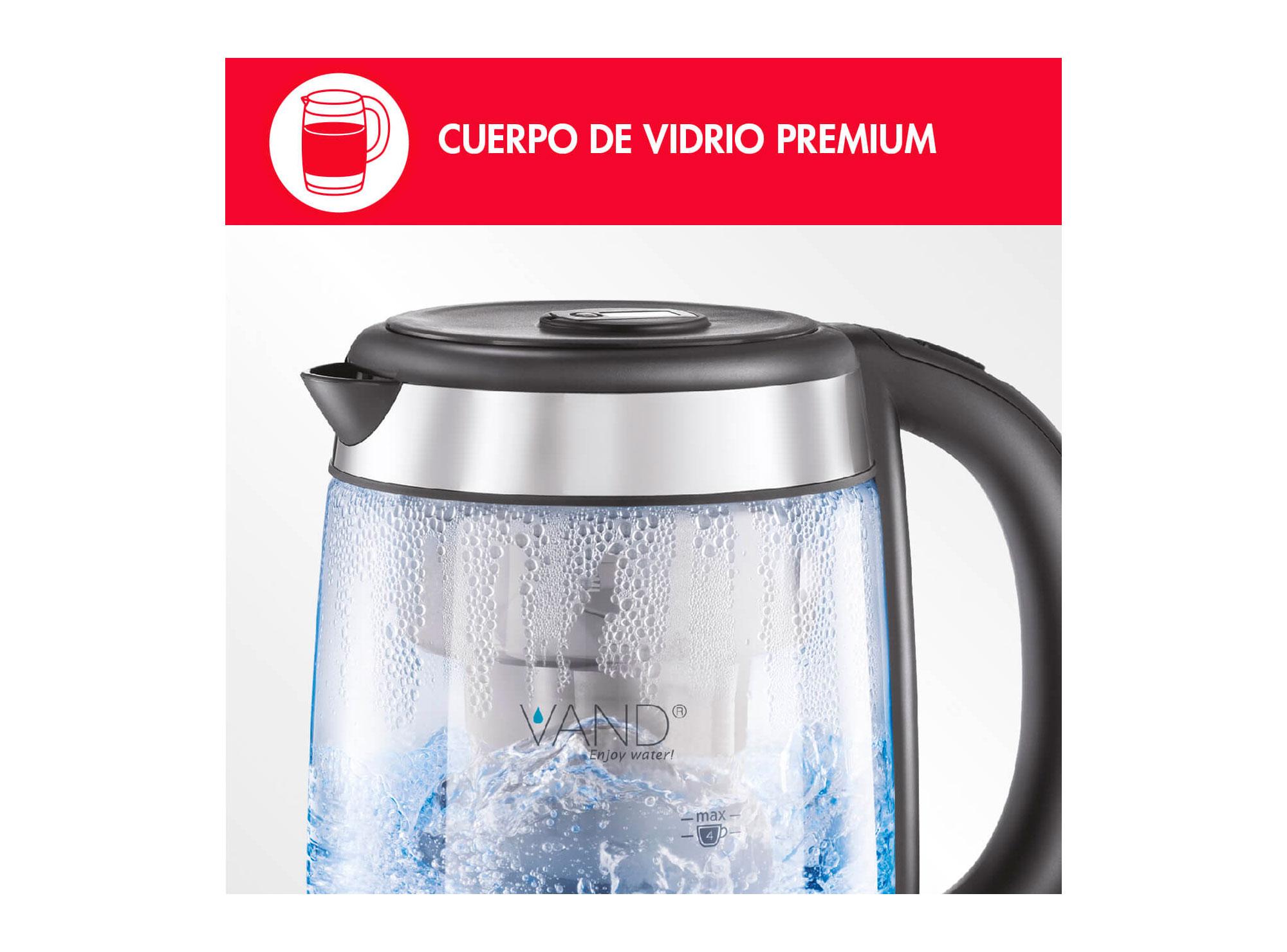 Hervidor 1,7 litros Thor Aquafilter glass Thorben-5