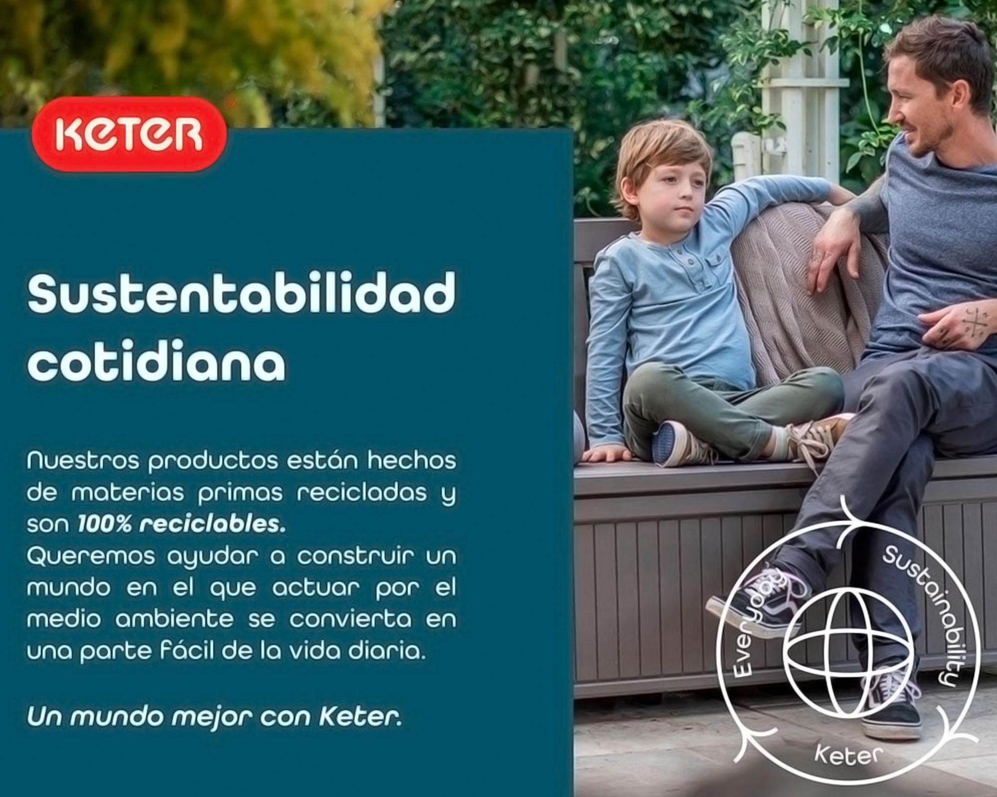 Set terraza 2 personas Iowa grafito Keter-9