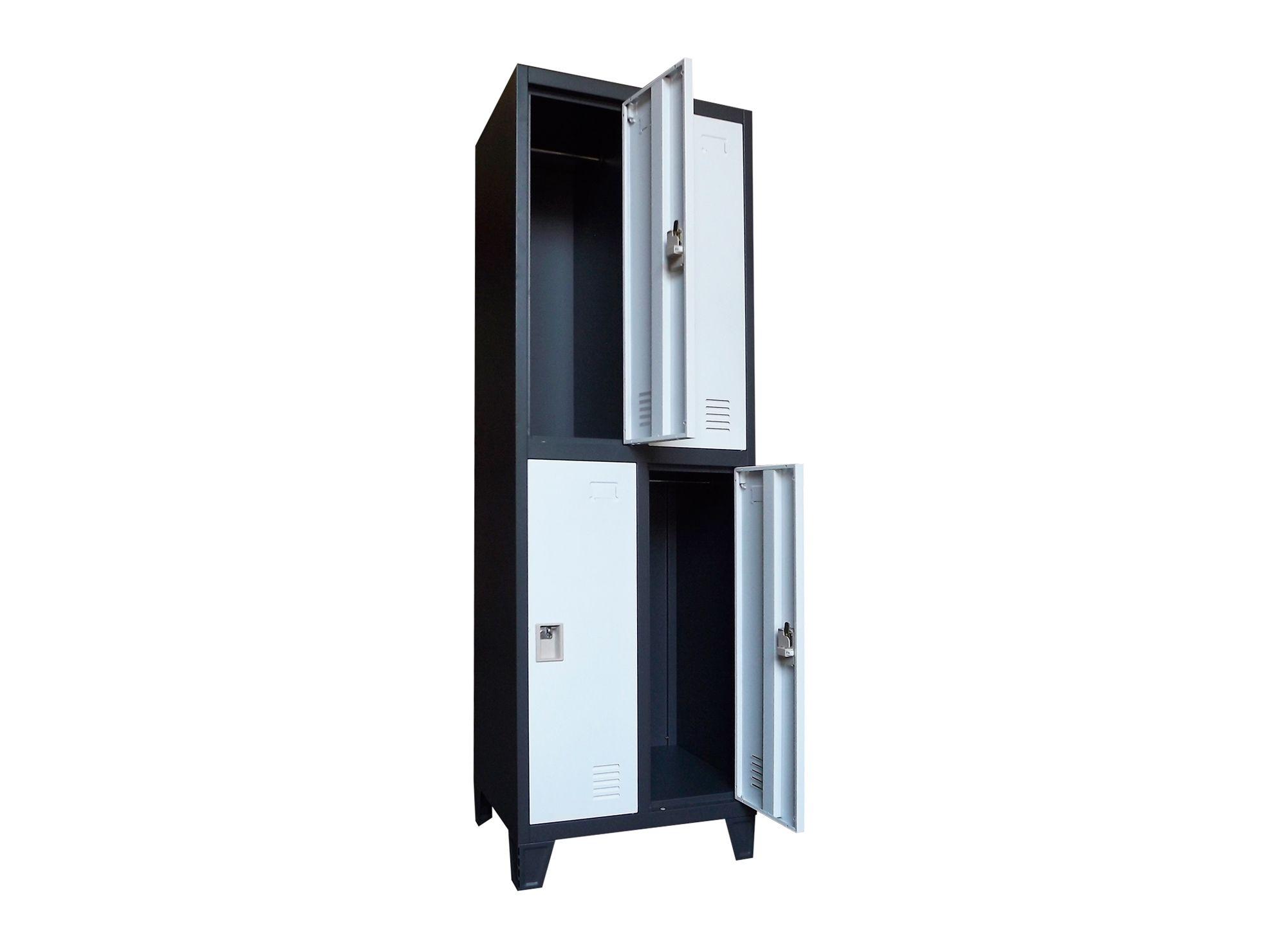 Locker 2 cuerpos 4 medias puertas GO-A4MP-BC bicolor bicolor Bash-1