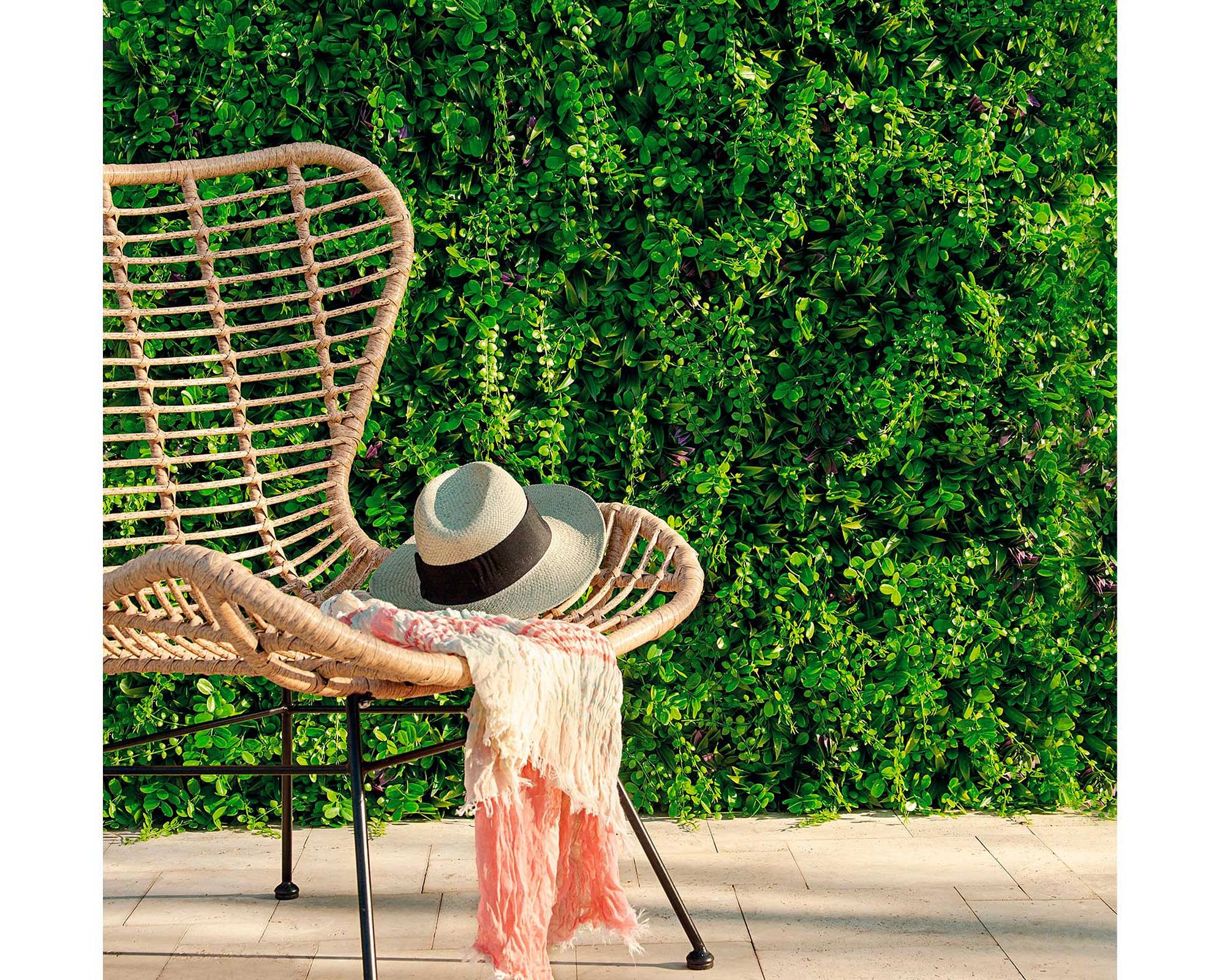 Arbusto artificial cuadrado 50x50 cm helecho verde Roots-2