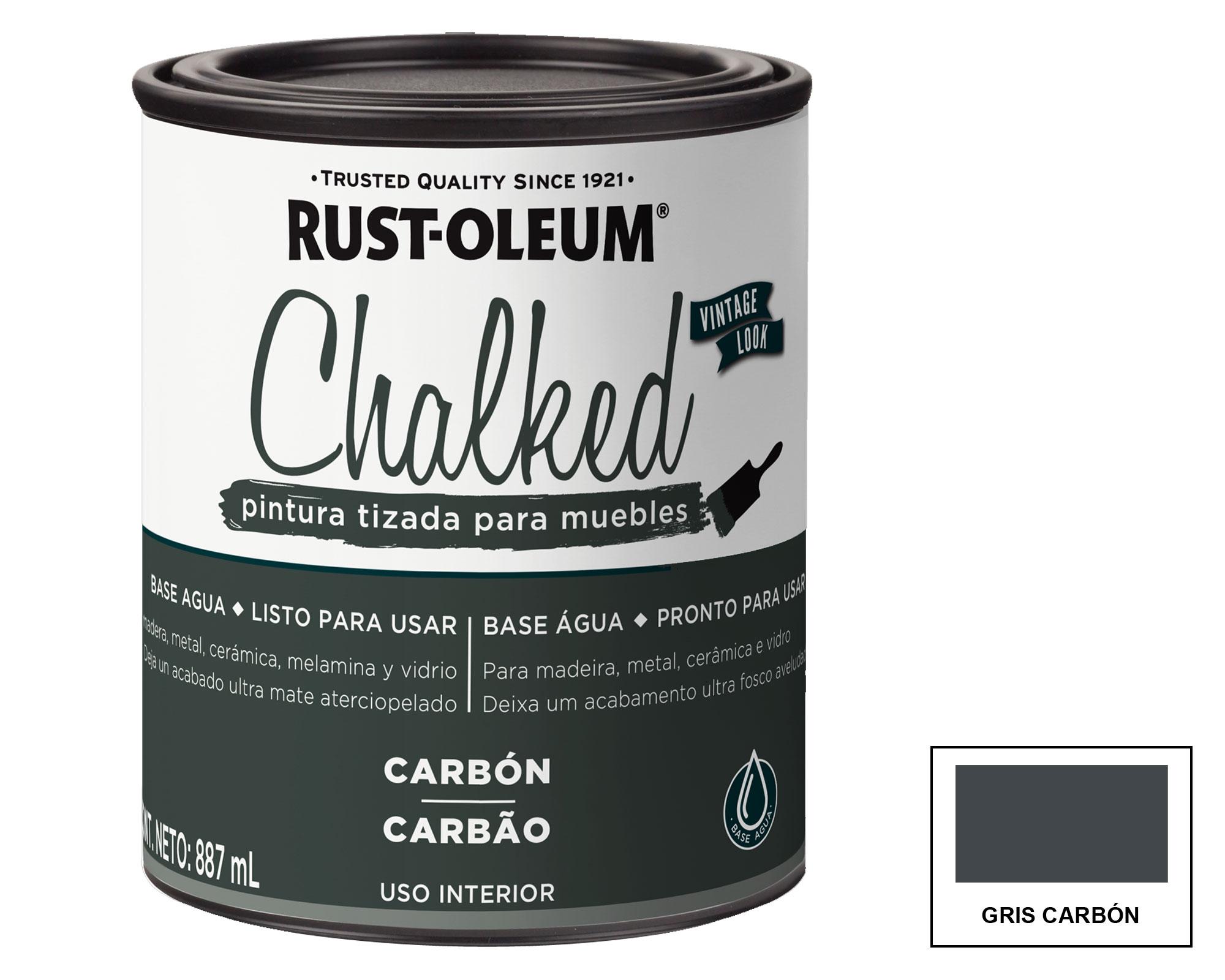 Pintura tizada Chalked carbón mate Rust-Oleum-0