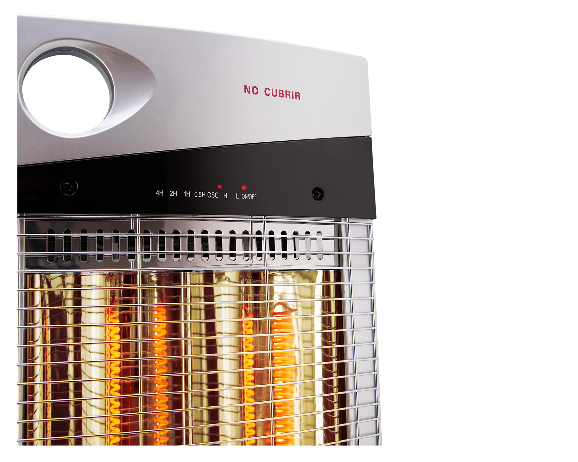 Estufa halógena 1000W Nsb-120k6 silver gris-2