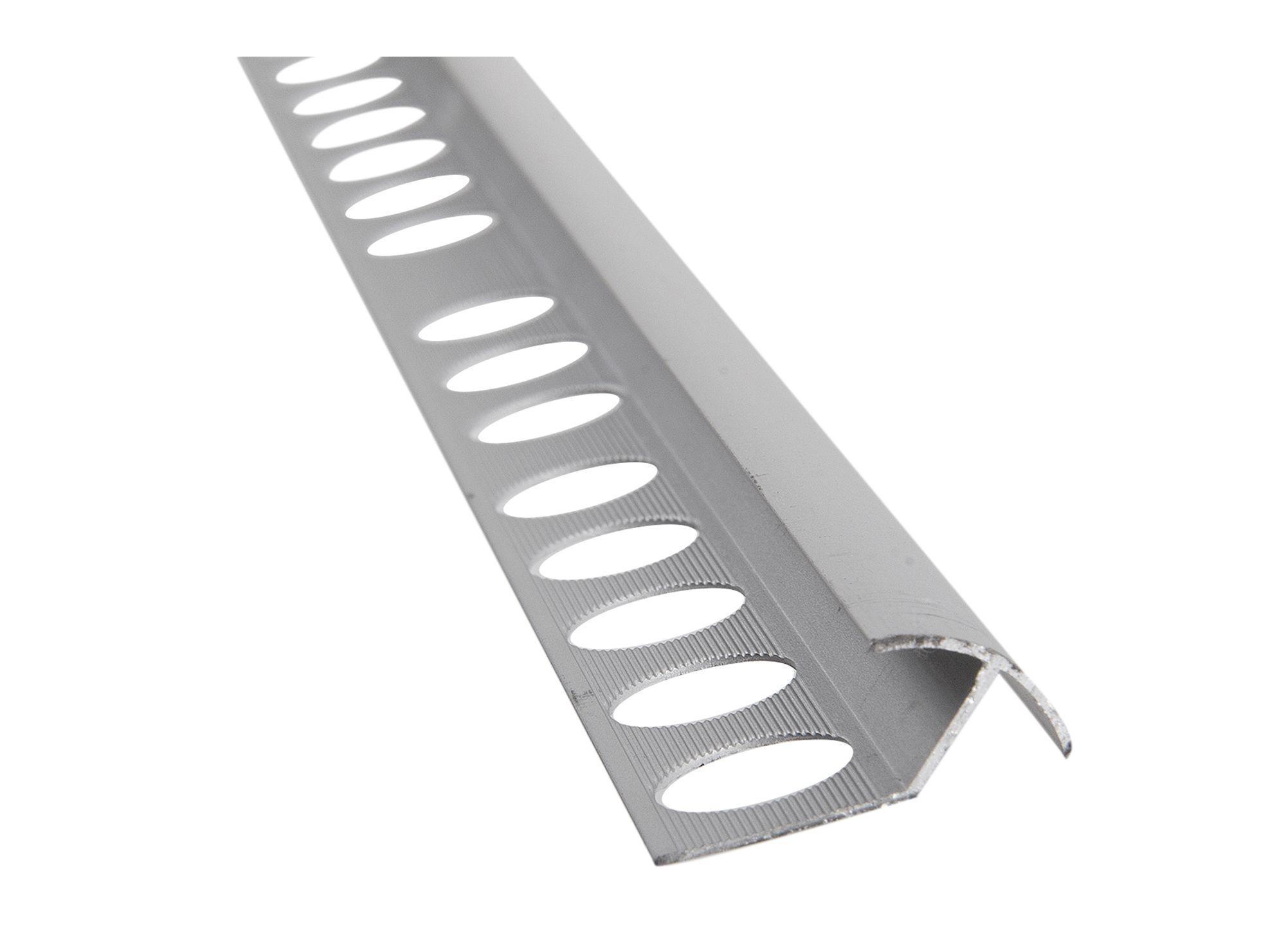 Perfil esquinero 8 mm x 2.3 m aluminio F3C-2