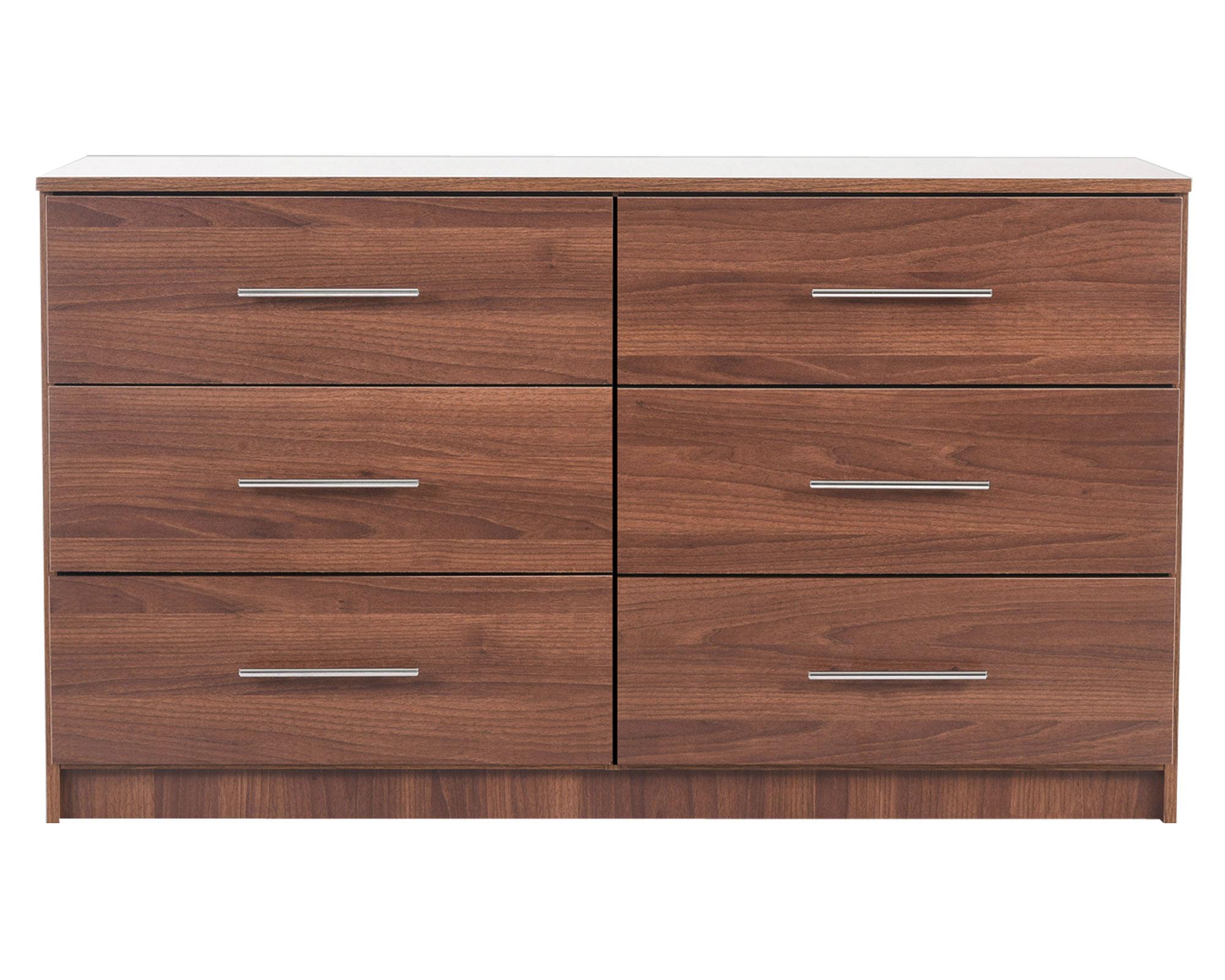 Cómoda 6 cajones Altair nogal amazónico Cic-0