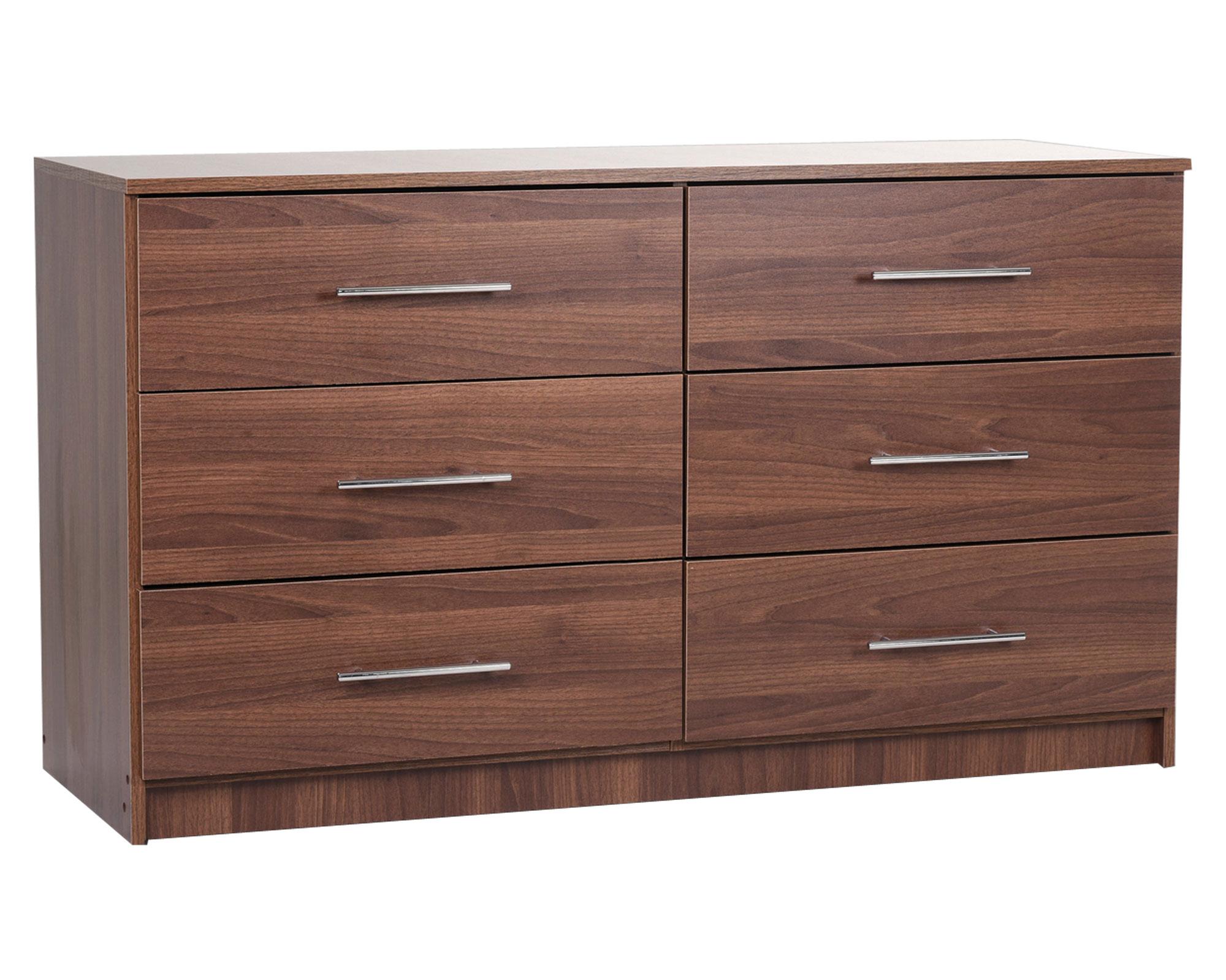 Cómoda 6 cajones Altair nogal amazónico Cic-1